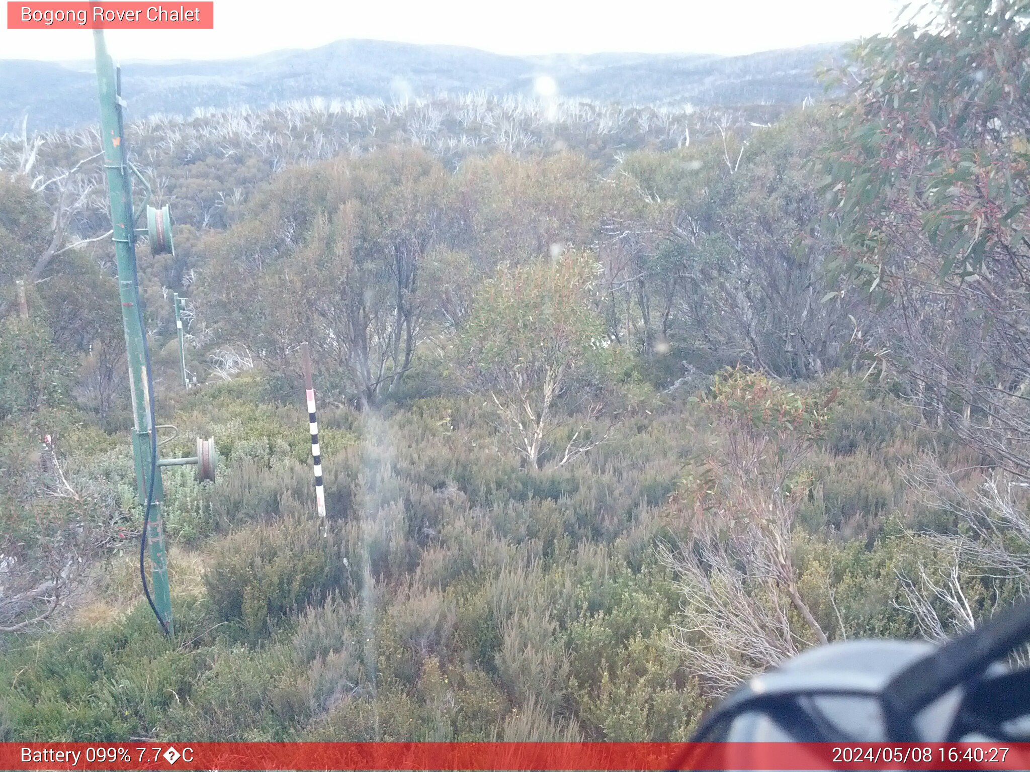 Bogong Web Cam 4:40pm Wednesday 8th of May 2024