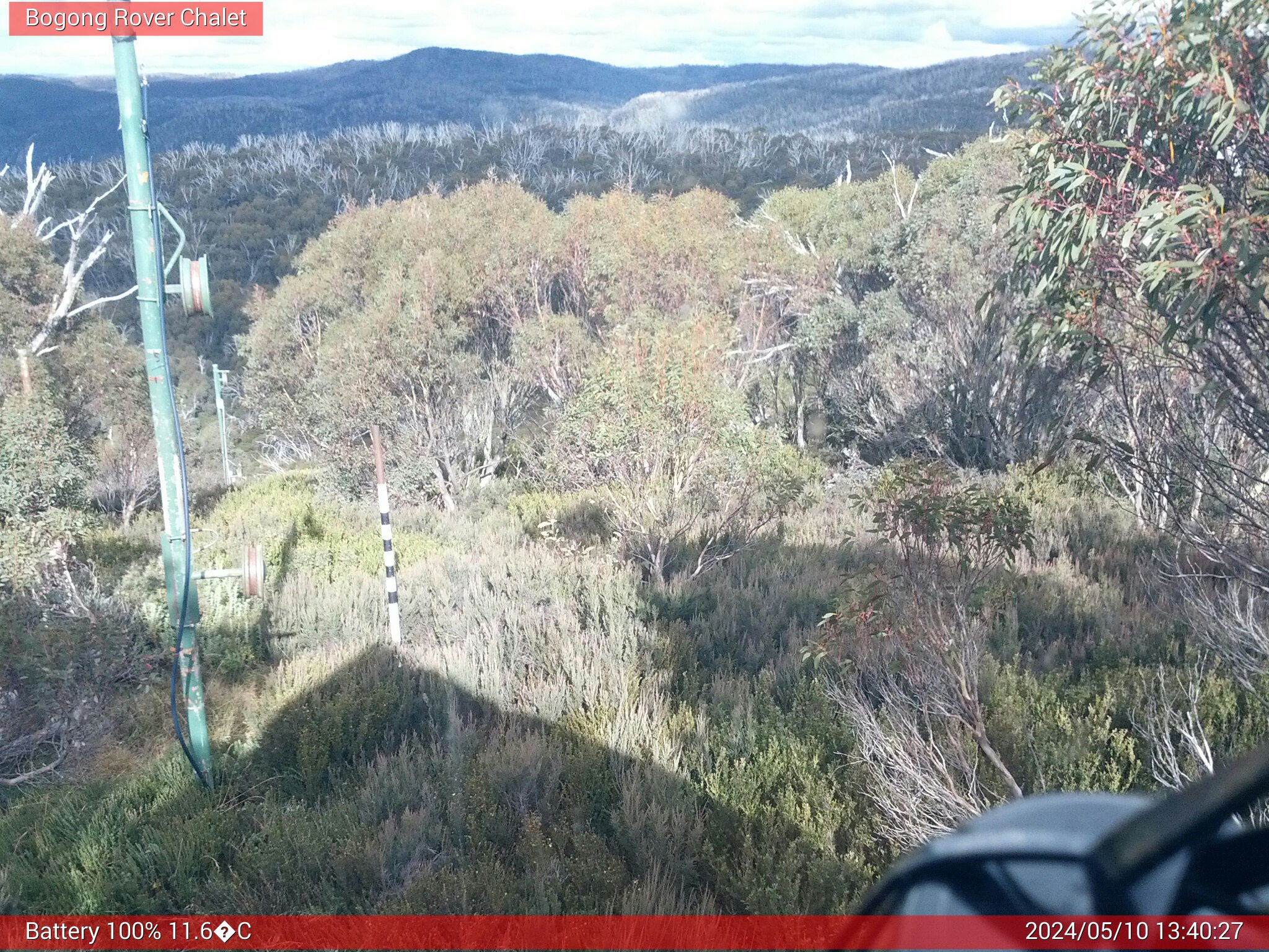 Bogong Web Cam 1:40pm Friday 10th of May 2024