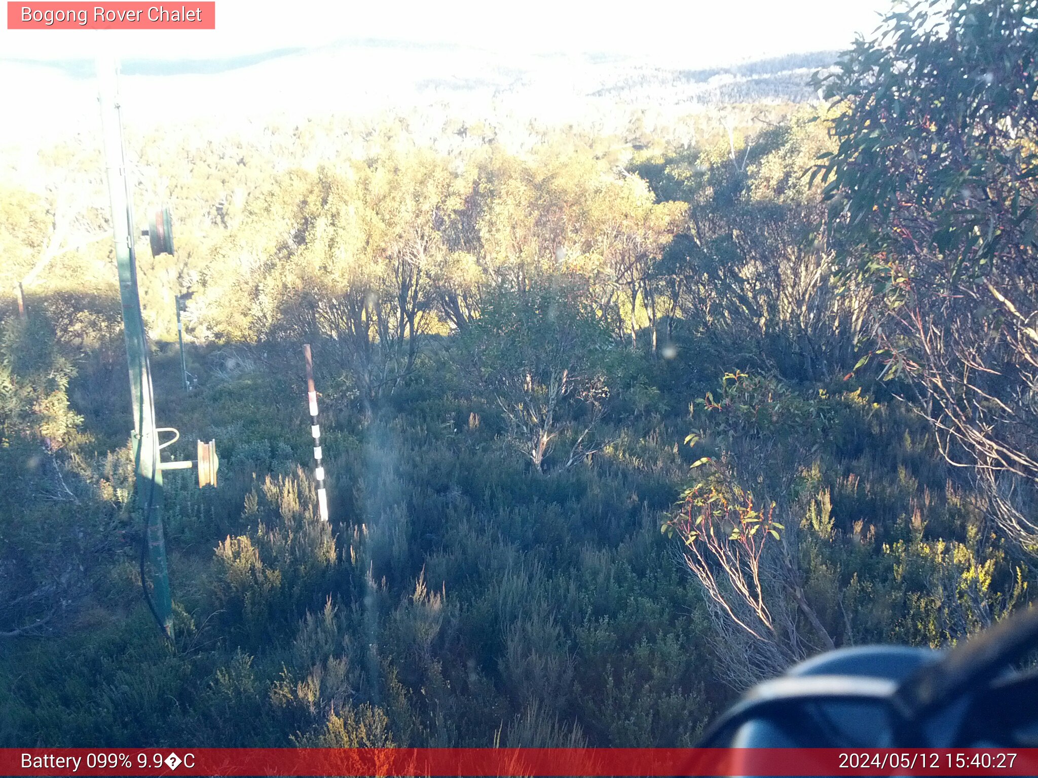 Bogong Web Cam 3:40pm Sunday 12th of May 2024