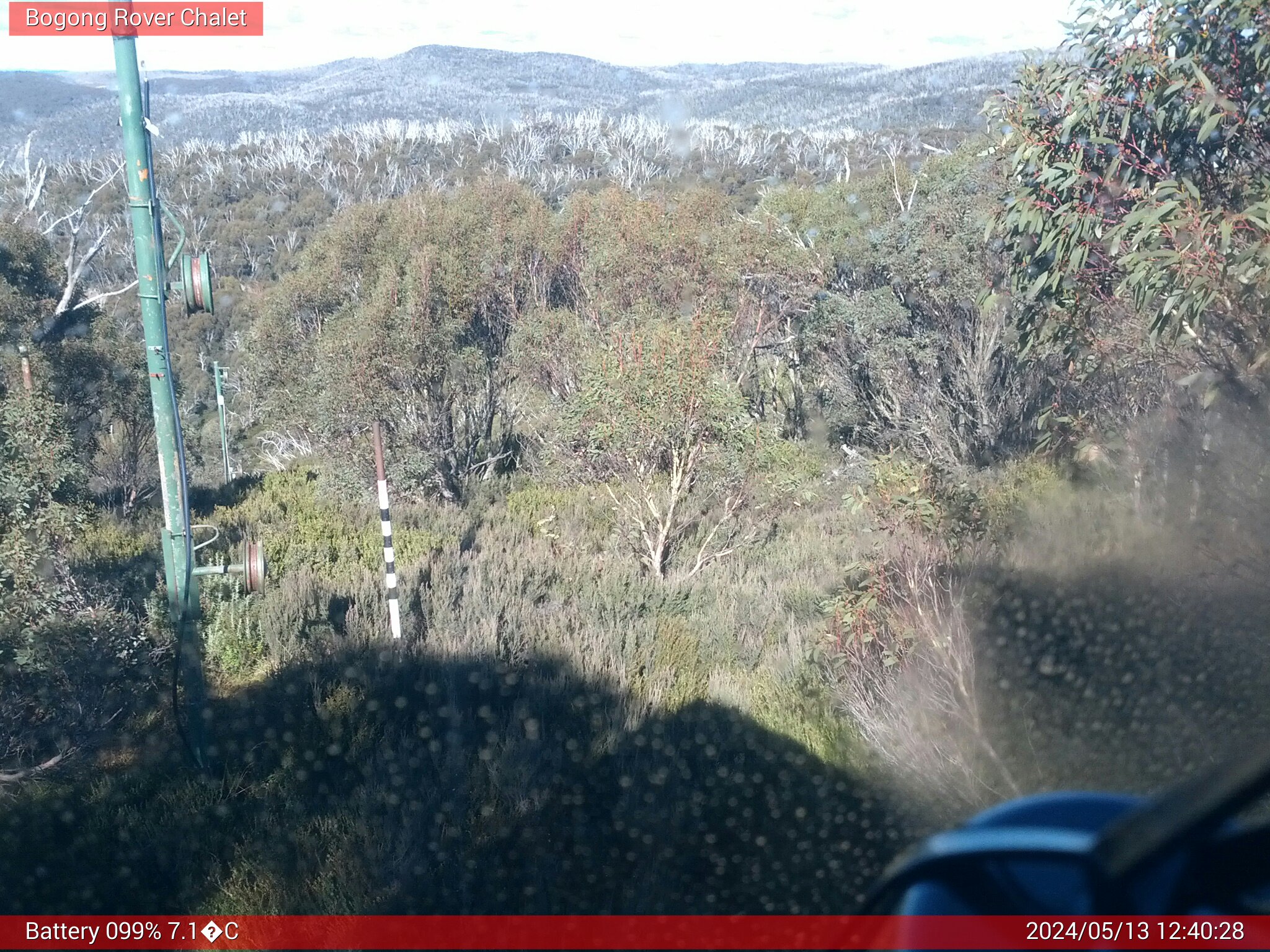 Bogong Web Cam 12:40pm Monday 13th of May 2024