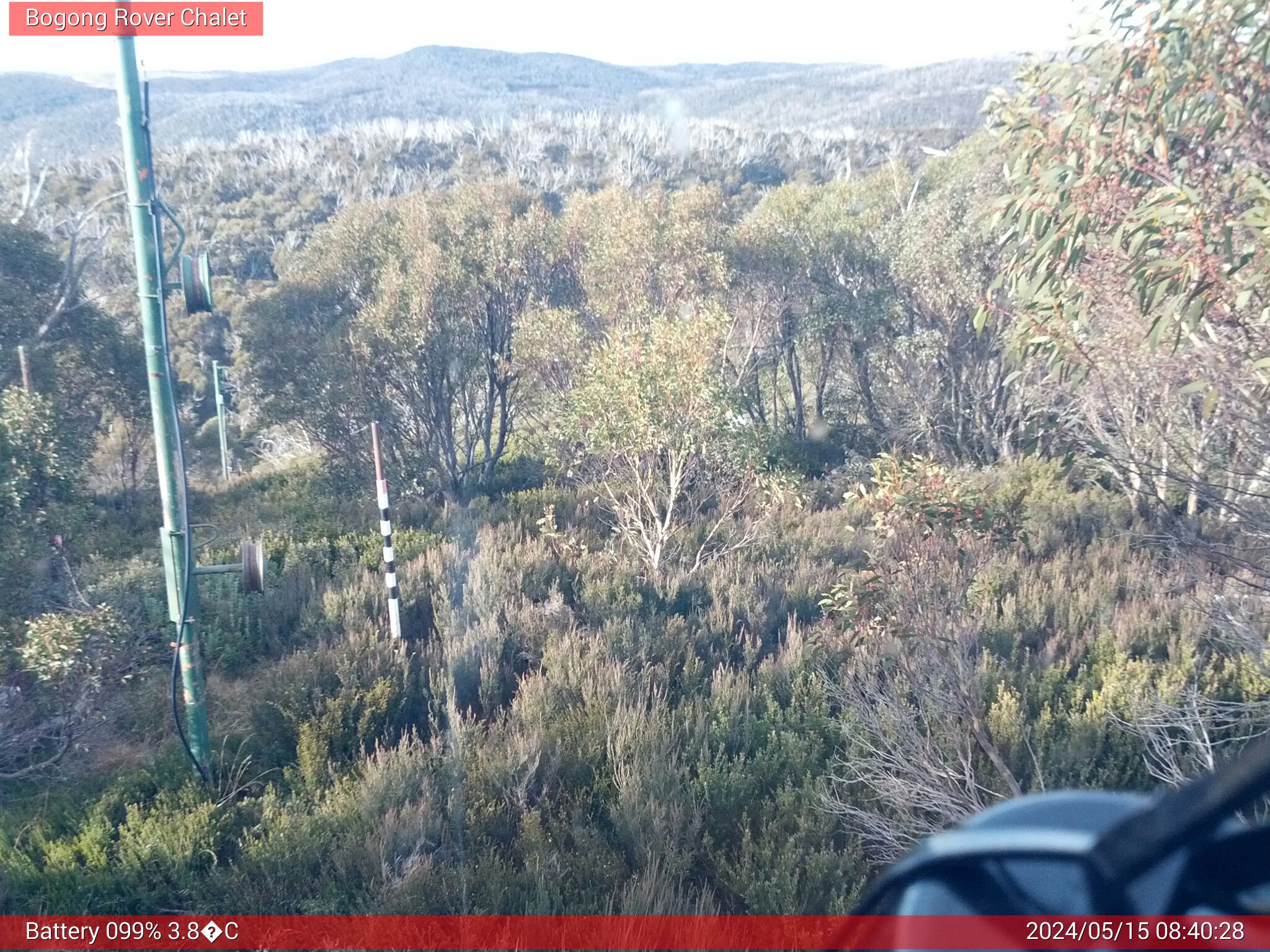 Bogong Web Cam 8:40am Wednesday 15th of May 2024