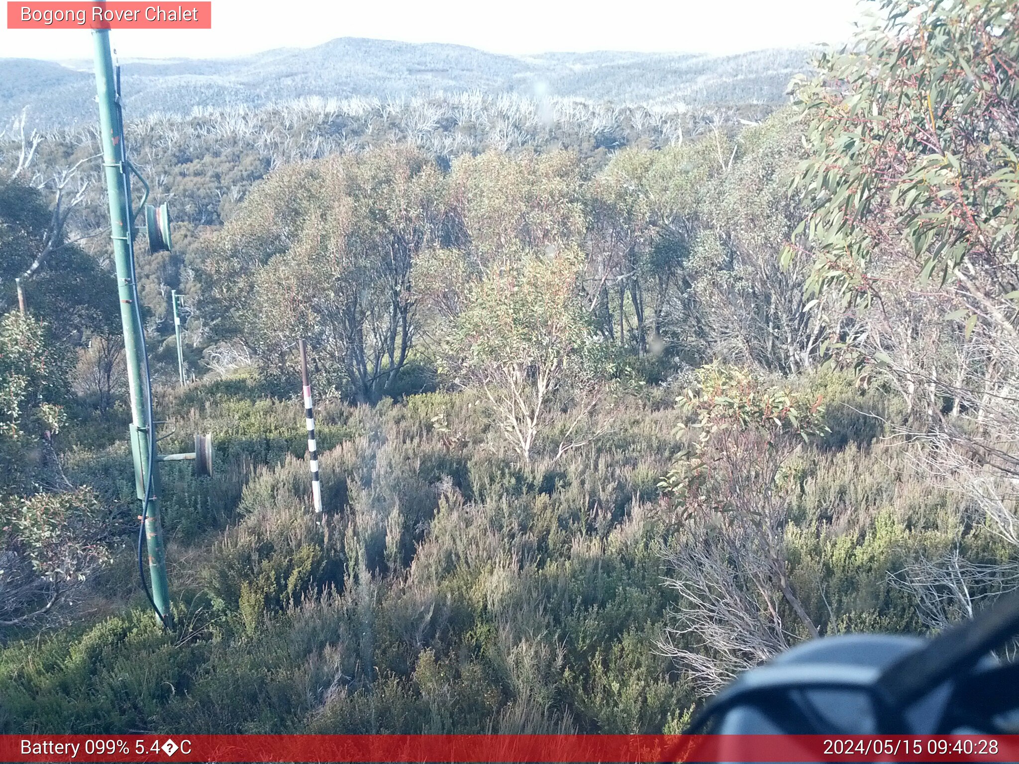 Bogong Web Cam 9:40am Wednesday 15th of May 2024