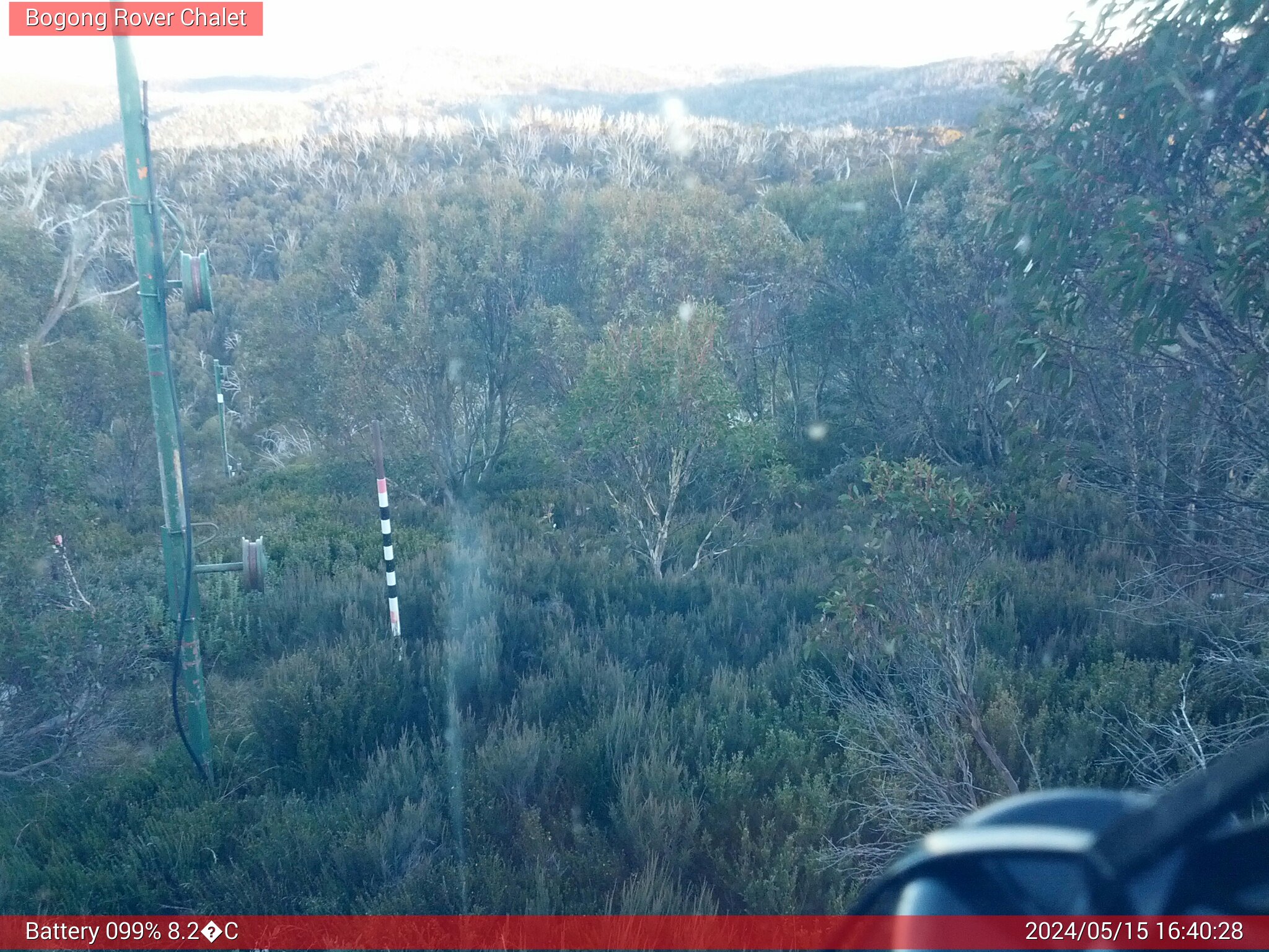 Bogong Web Cam 4:40pm Wednesday 15th of May 2024