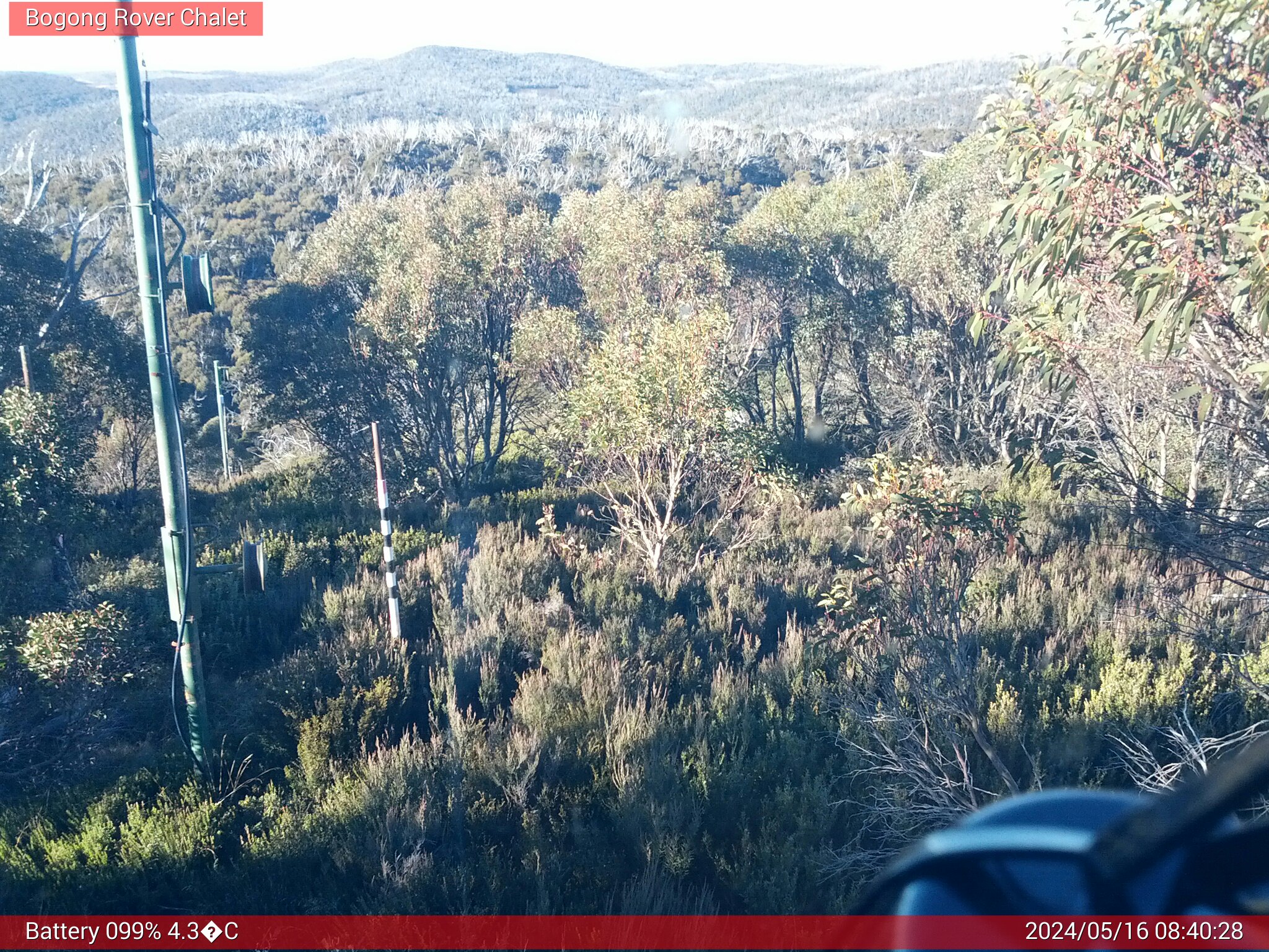 Bogong Web Cam 8:40am Thursday 16th of May 2024