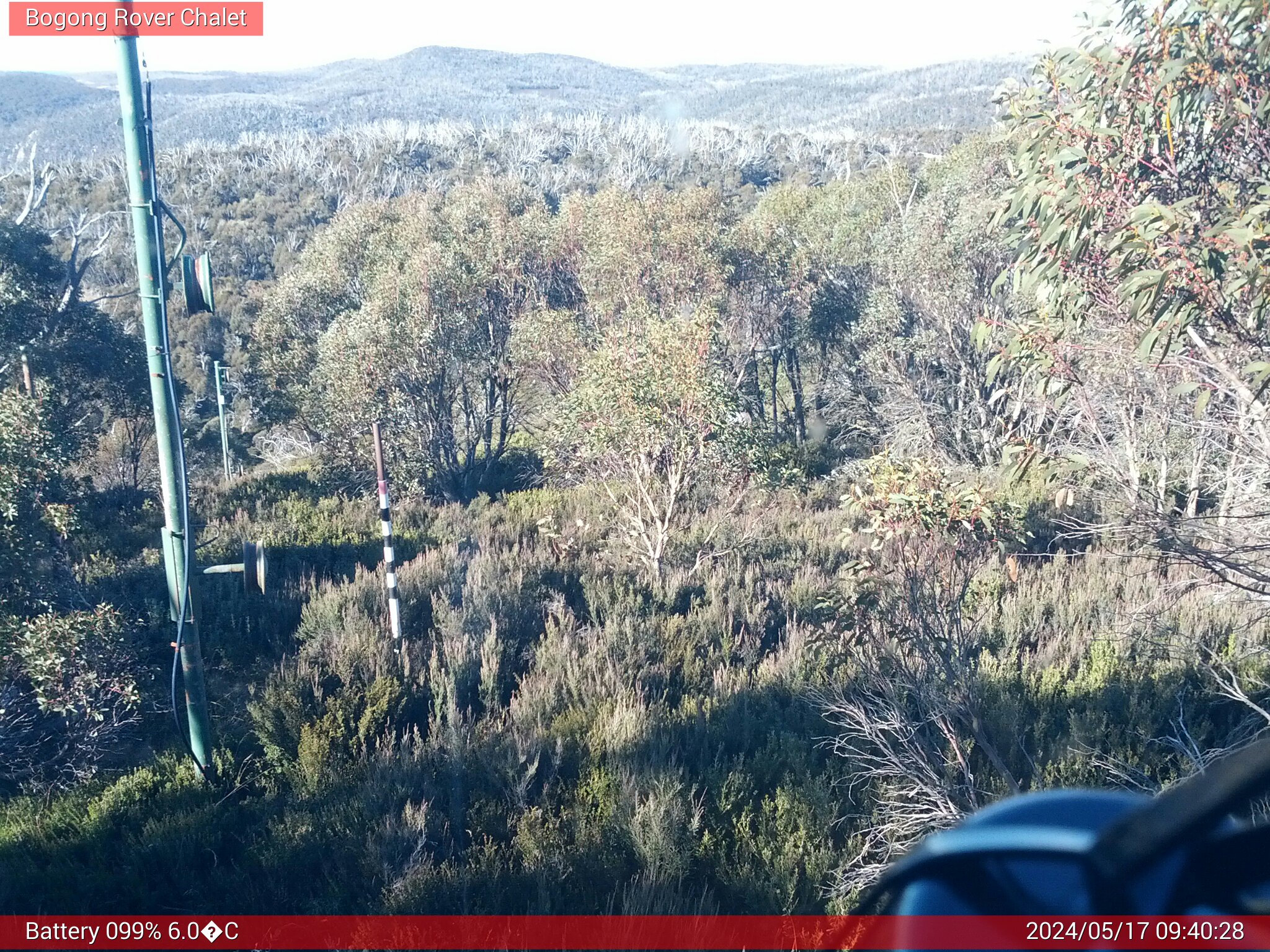 Bogong Web Cam 9:40am Friday 17th of May 2024