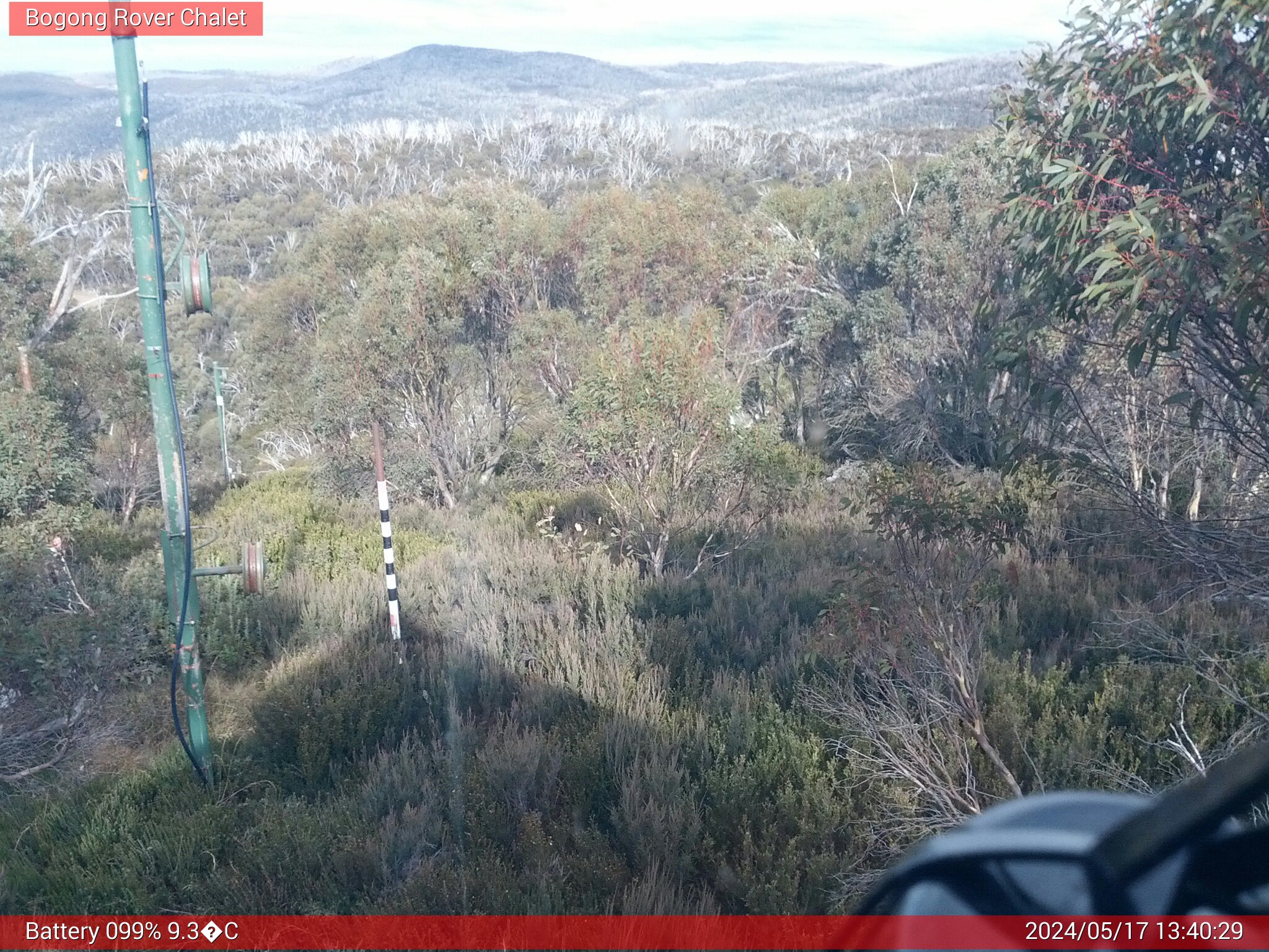 Bogong Web Cam 1:40pm Friday 17th of May 2024