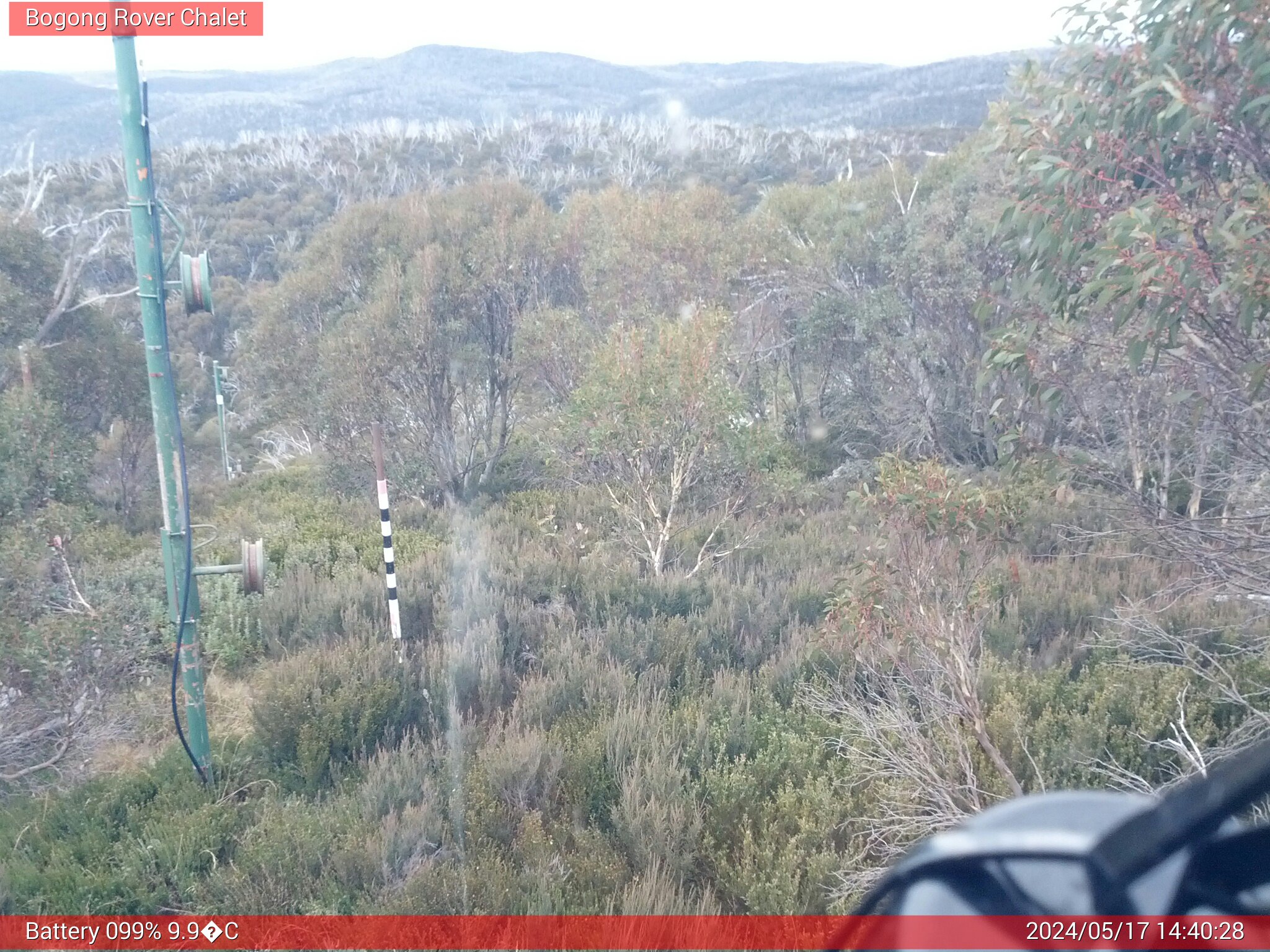 Bogong Web Cam 2:40pm Friday 17th of May 2024