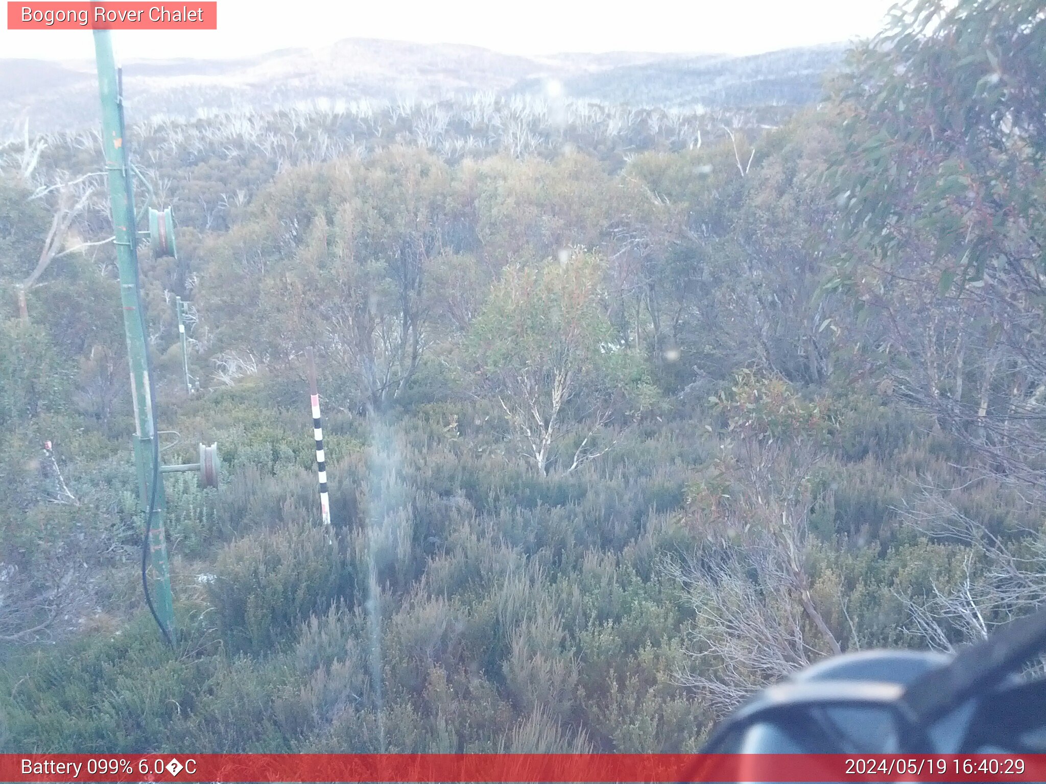 Bogong Web Cam 4:40pm Sunday 19th of May 2024