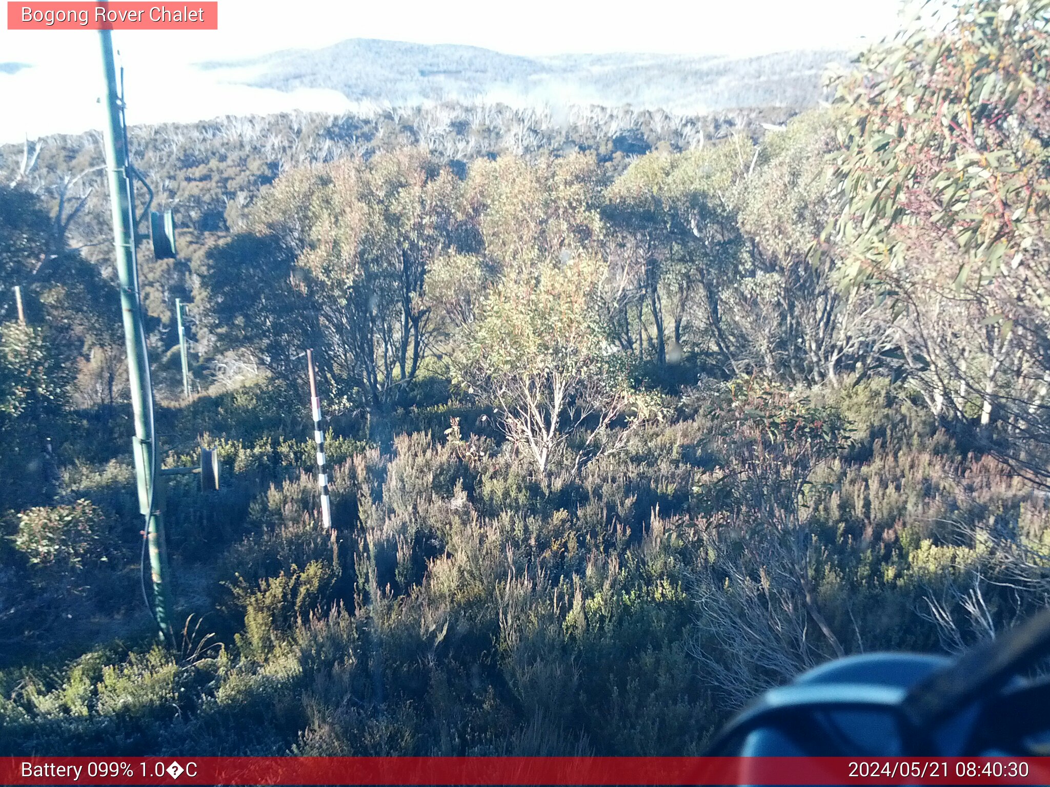 Bogong Web Cam 8:40am Tuesday 21st of May 2024