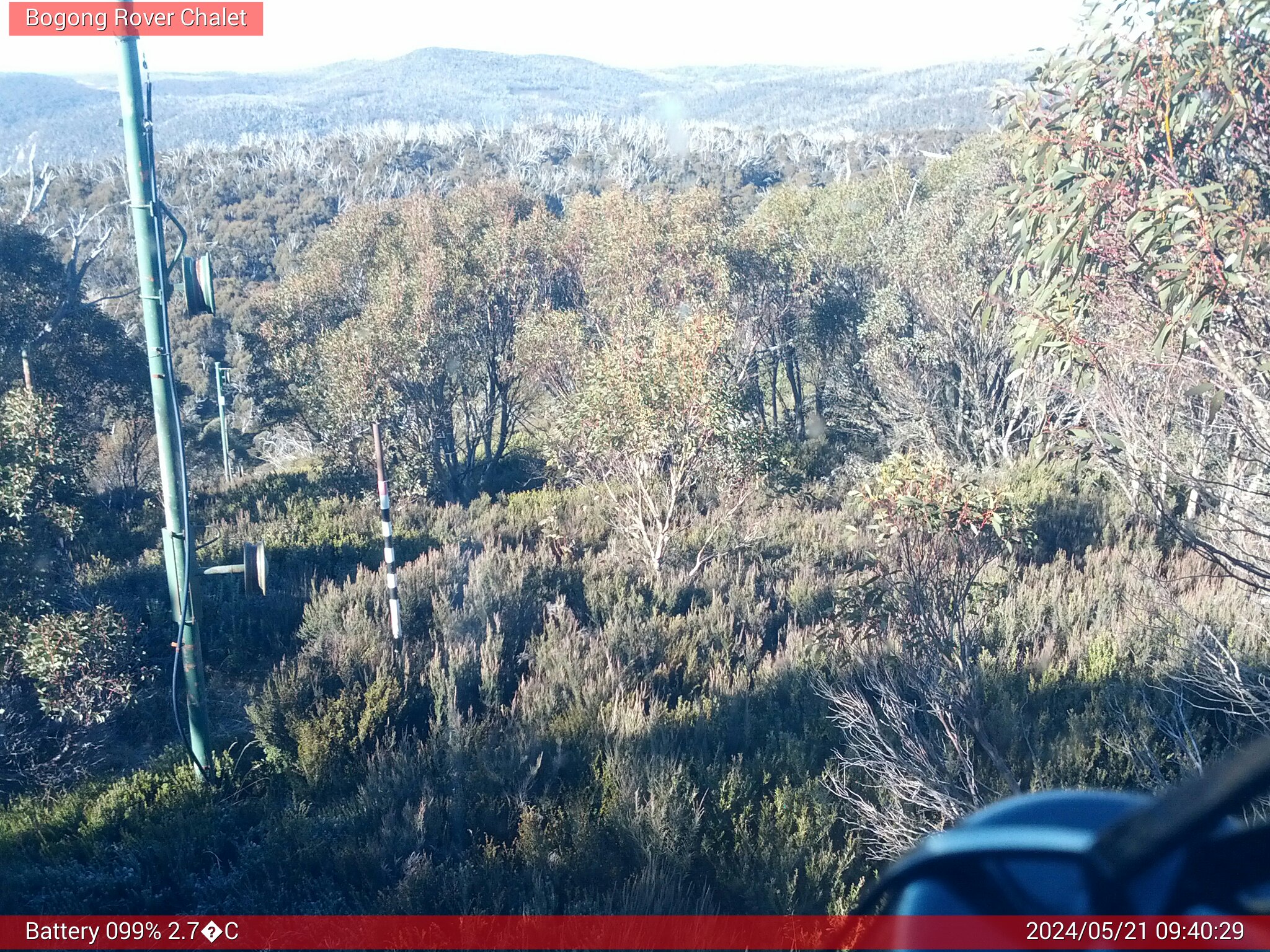 Bogong Web Cam 9:40am Tuesday 21st of May 2024