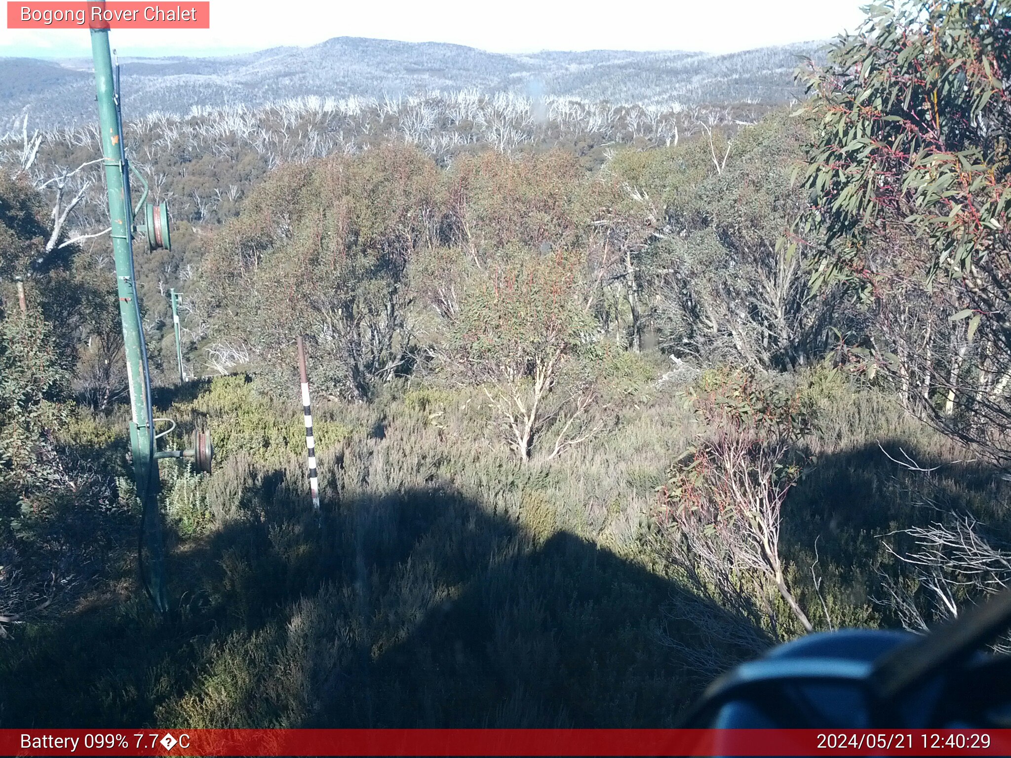 Bogong Web Cam 12:40pm Tuesday 21st of May 2024