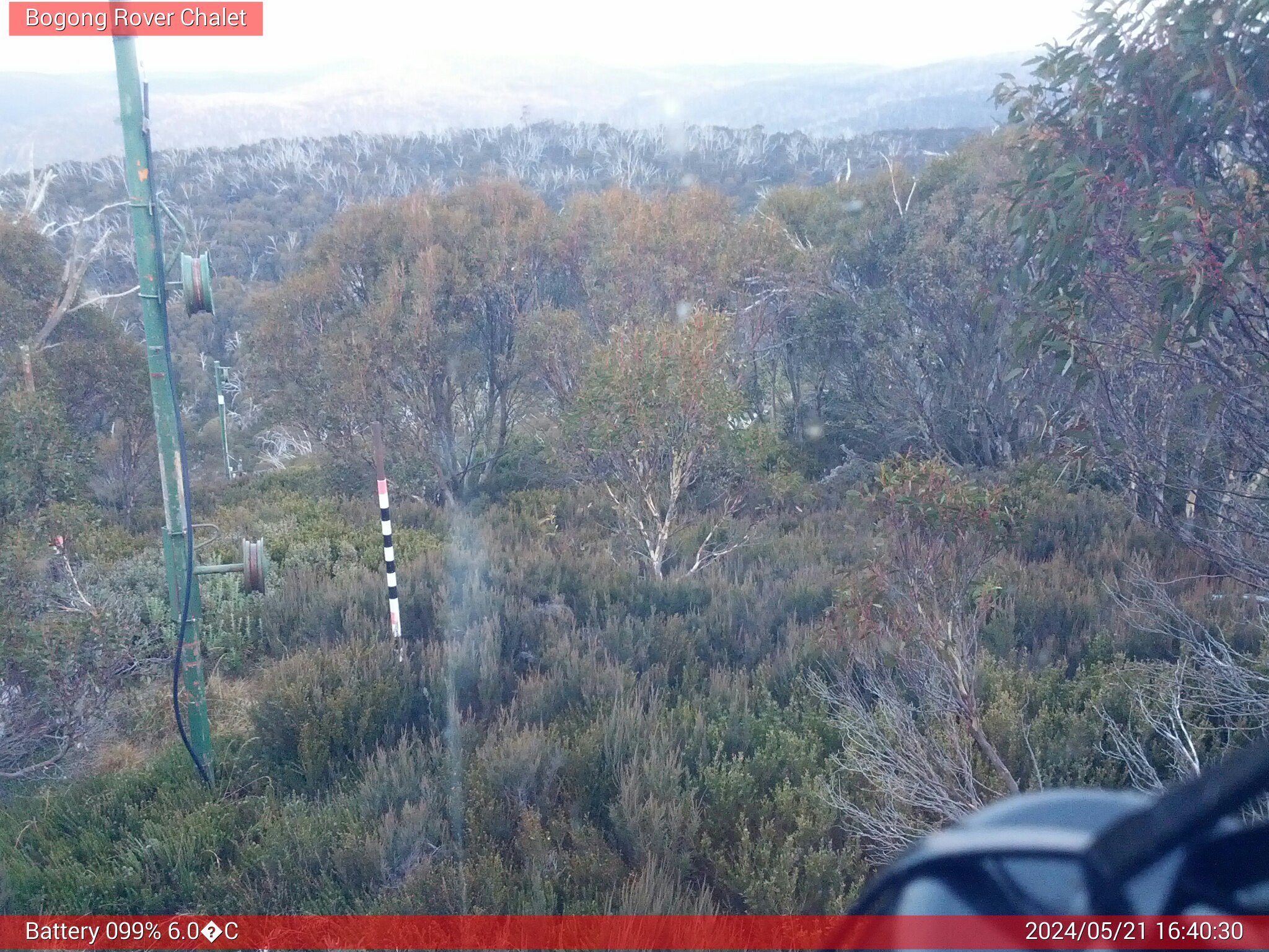 Bogong Web Cam 4:40pm Tuesday 21st of May 2024