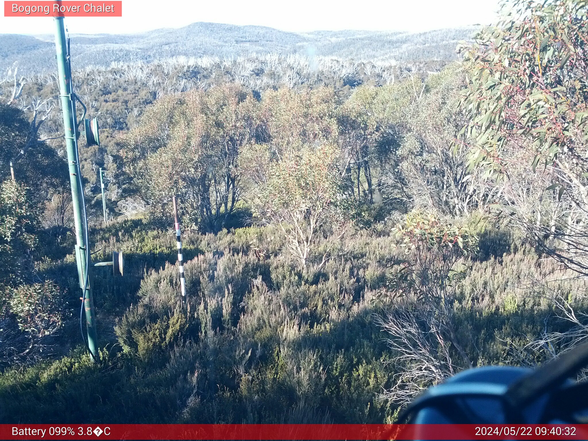 Bogong Web Cam 9:40am Wednesday 22nd of May 2024