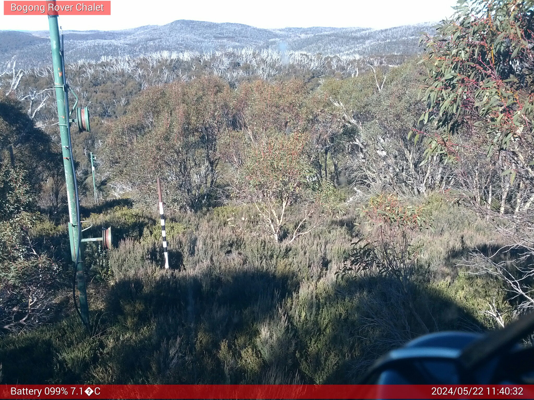 Bogong Web Cam 11:40am Wednesday 22nd of May 2024