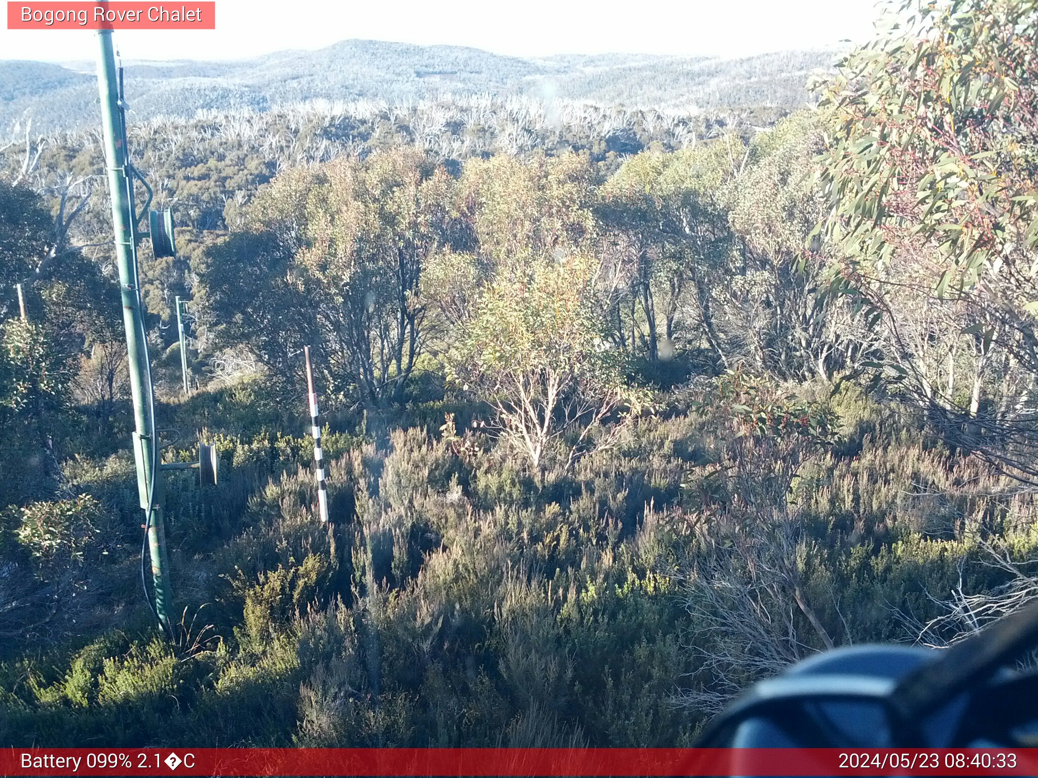 Bogong Web Cam 8:40am Thursday 23rd of May 2024