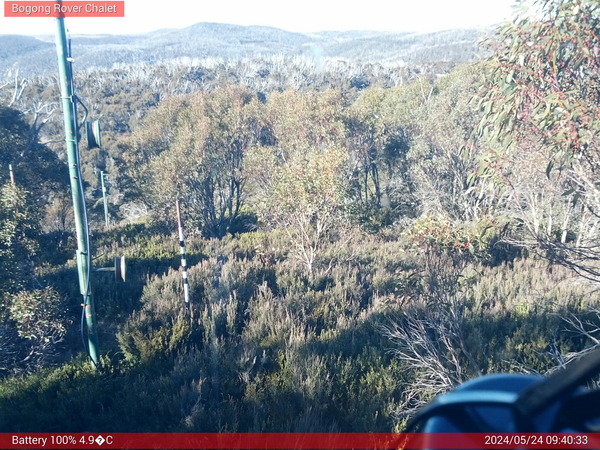 Bogong Web Cam 9:40am Friday 24th of May 2024