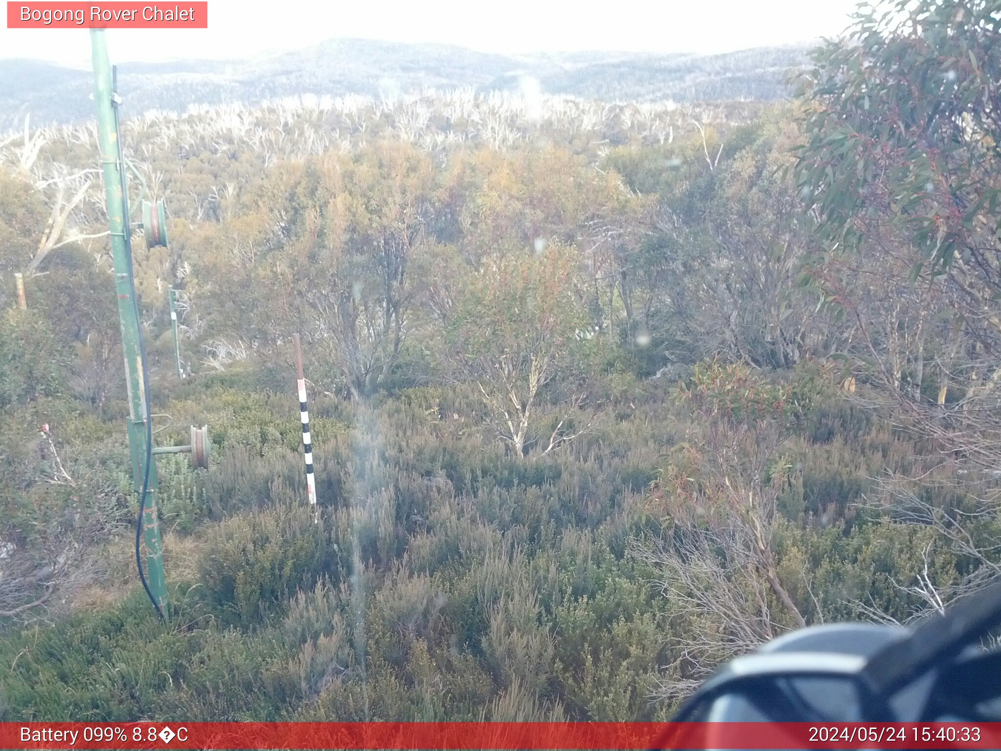 Bogong Web Cam 3:40pm Friday 24th of May 2024