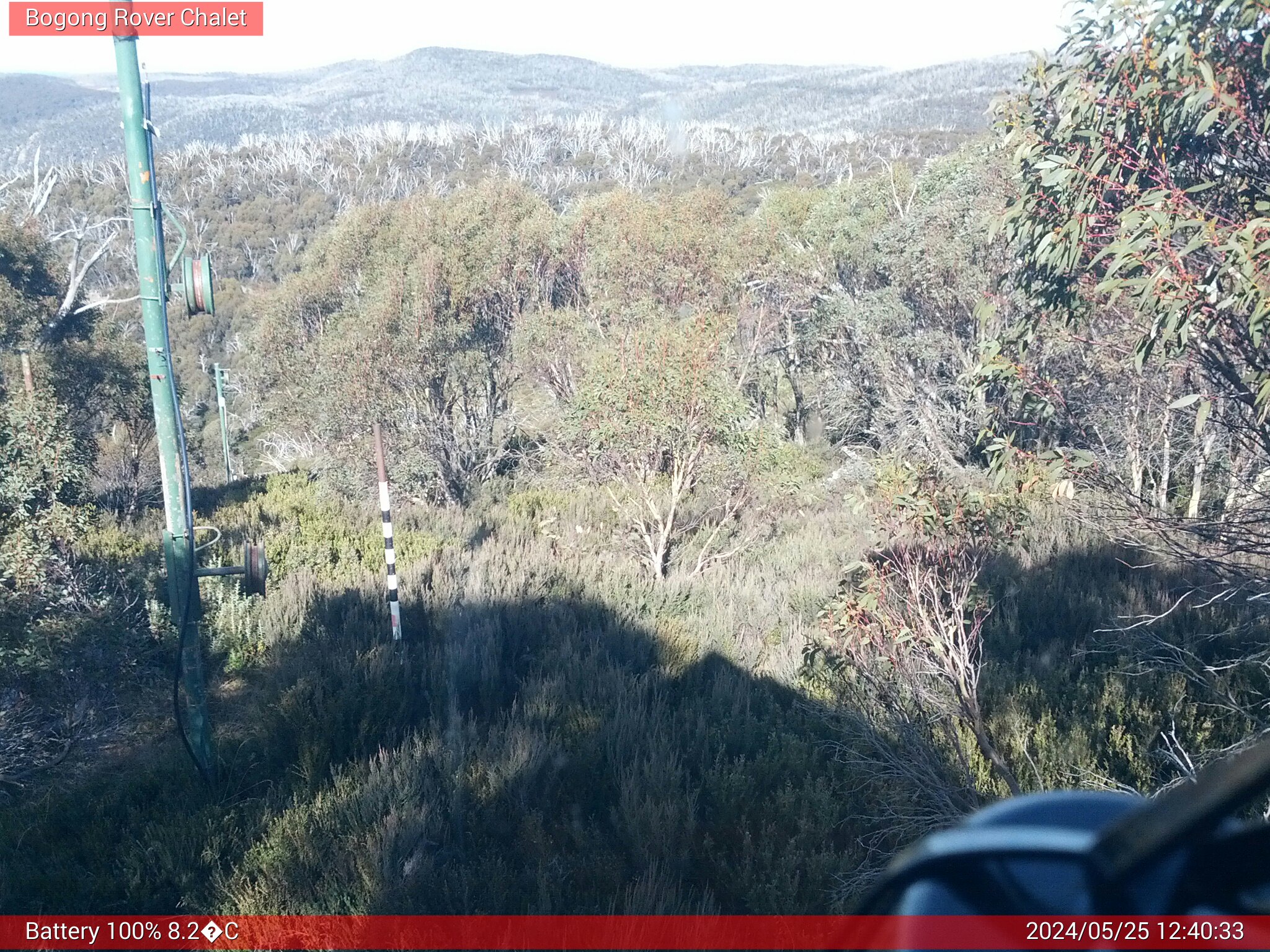 Bogong Web Cam 12:40pm Saturday 25th of May 2024