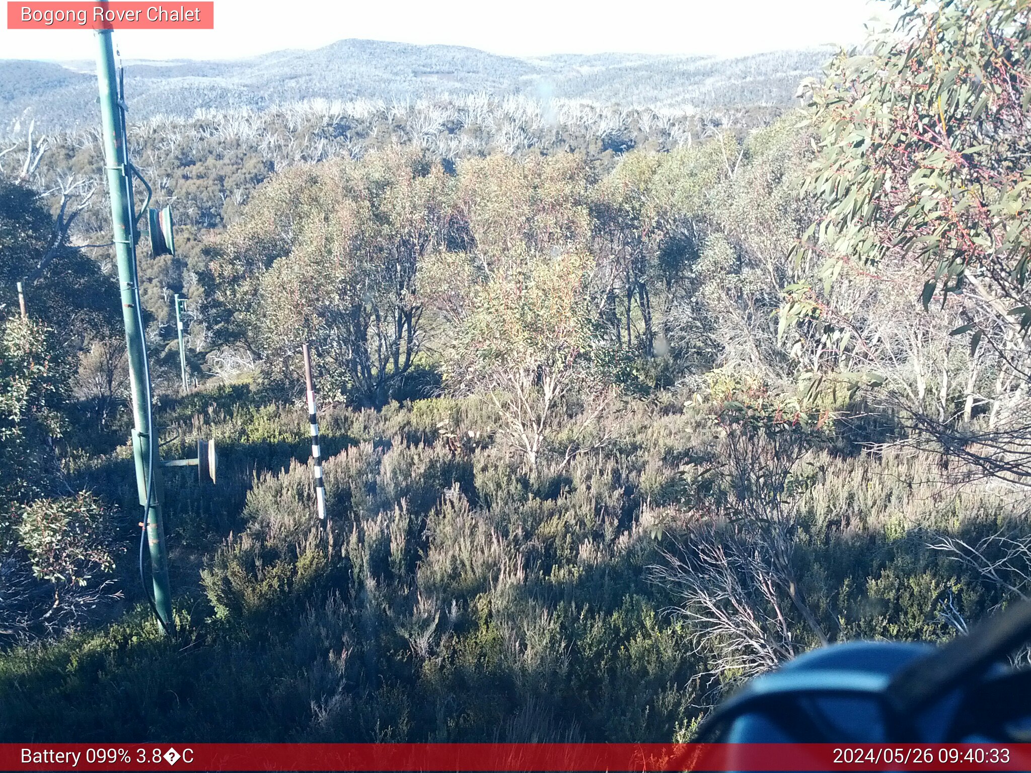 Bogong Web Cam 9:40am Sunday 26th of May 2024