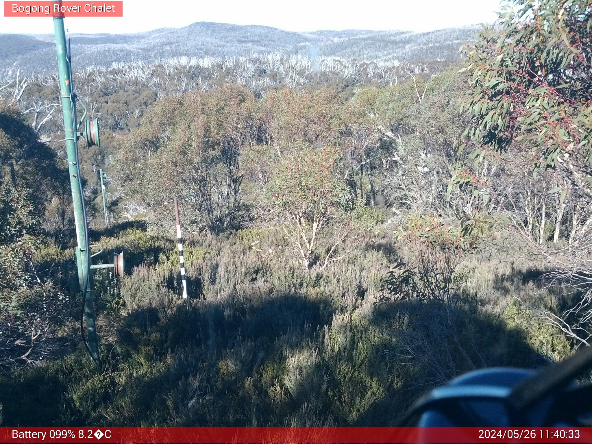 Bogong Web Cam 11:40am Sunday 26th of May 2024