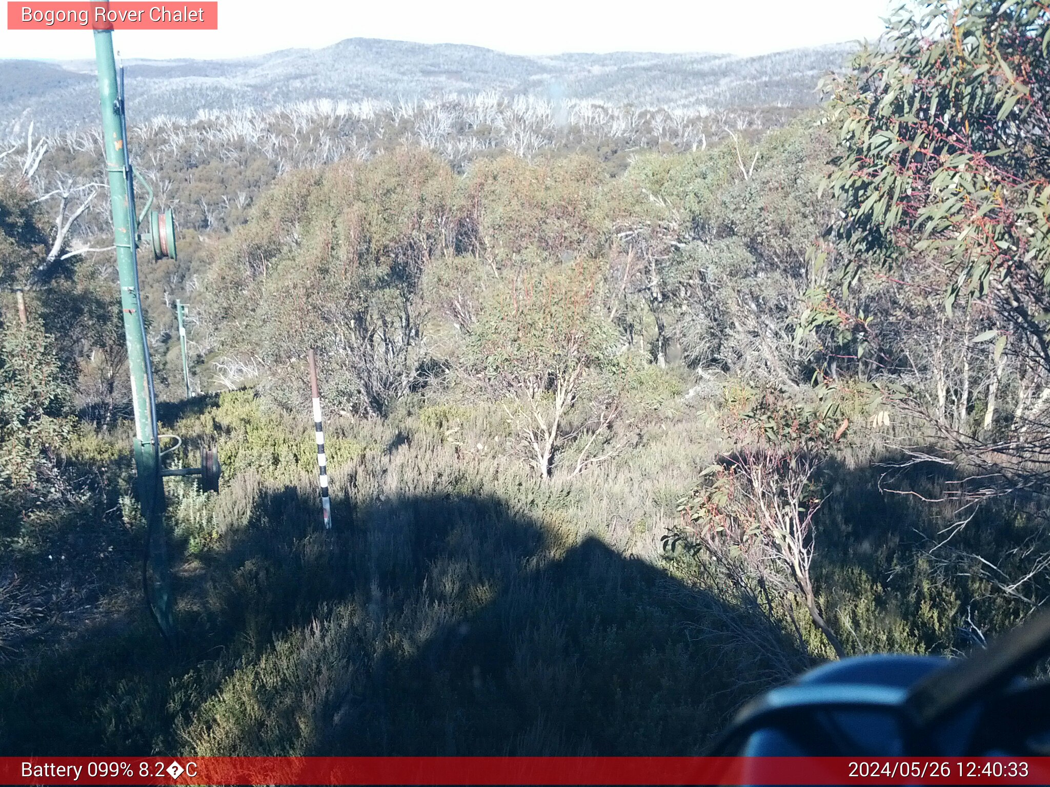 Bogong Web Cam 12:40pm Sunday 26th of May 2024