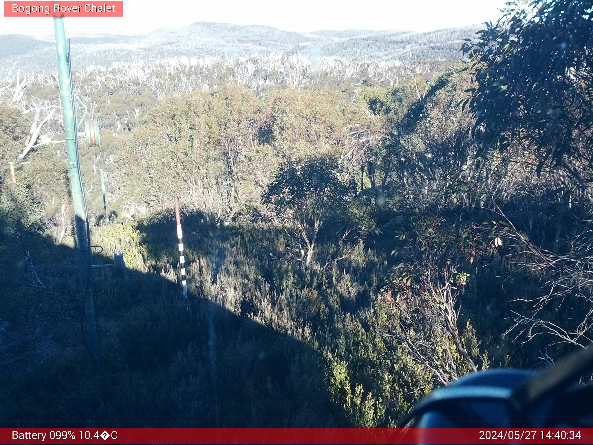 Bogong Web Cam 2:40pm Monday 27th of May 2024