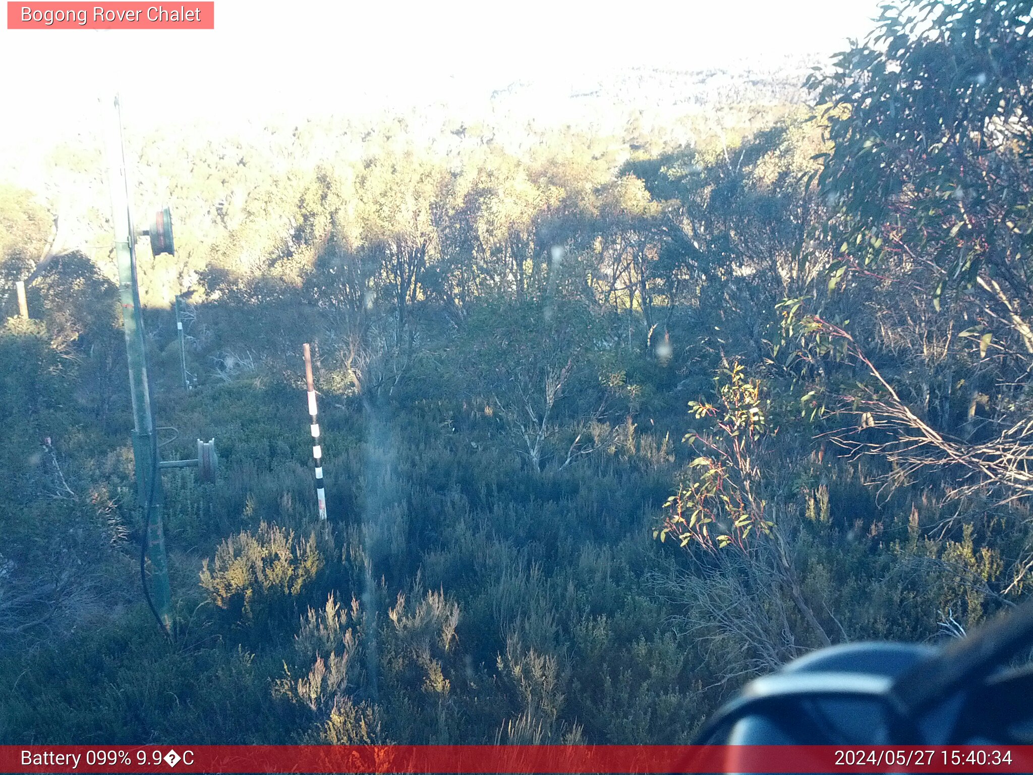 Bogong Web Cam 3:40pm Monday 27th of May 2024