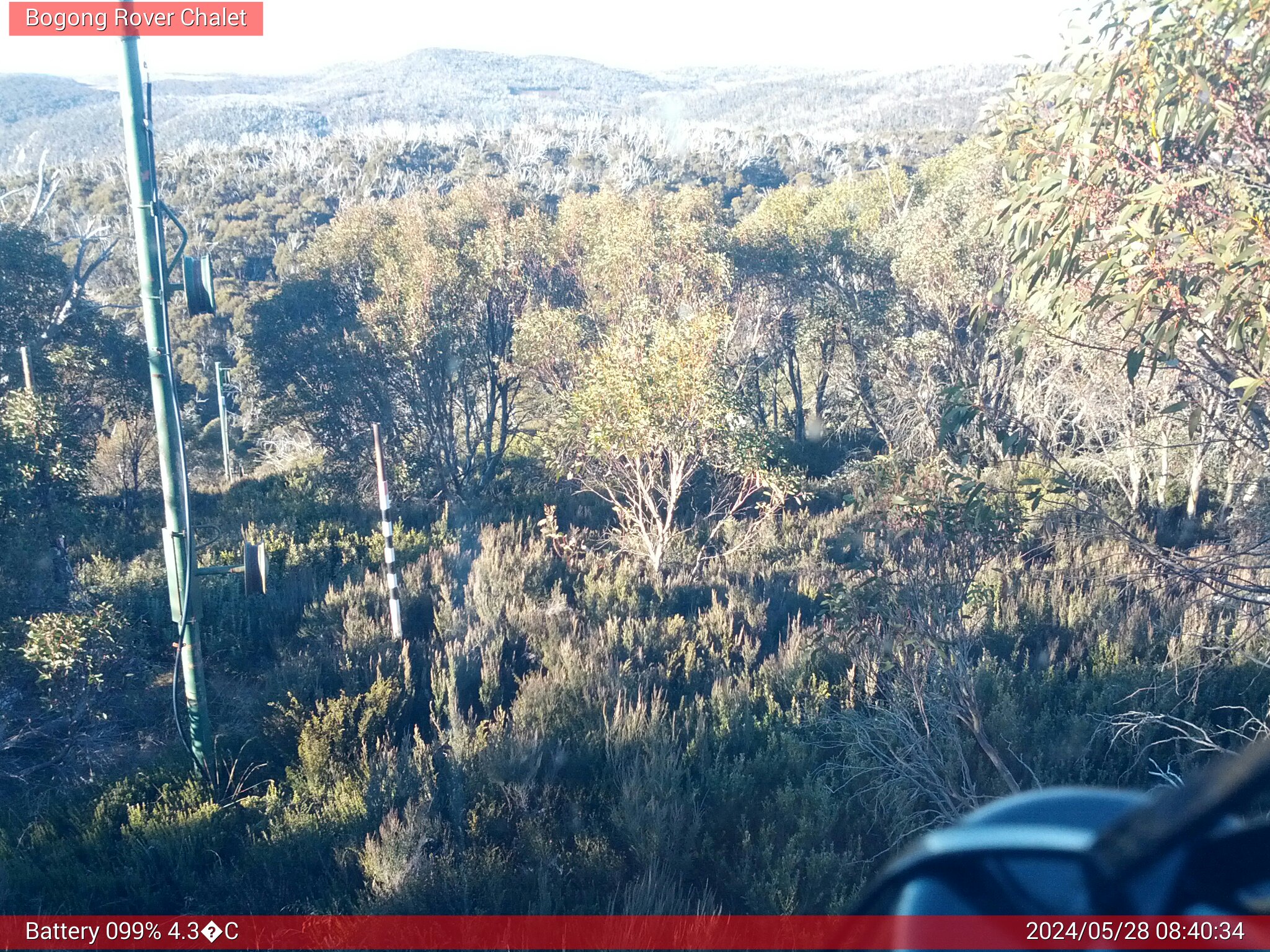 Bogong Web Cam 8:40am Tuesday 28th of May 2024