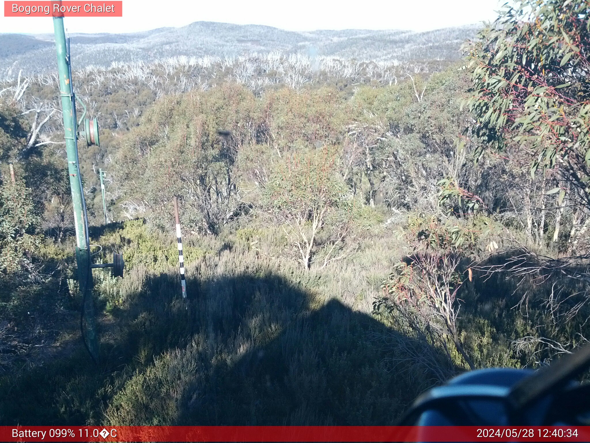 Bogong Web Cam 12:40pm Tuesday 28th of May 2024