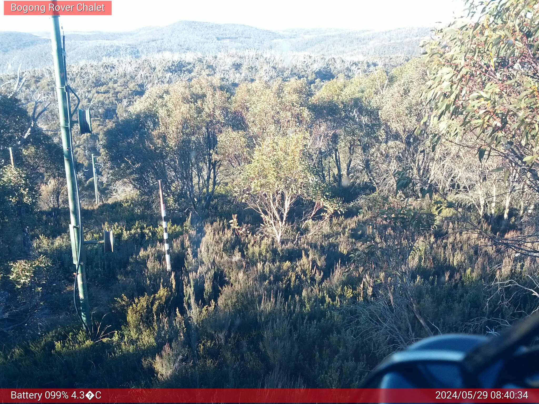 Bogong Web Cam 8:40am Wednesday 29th of May 2024