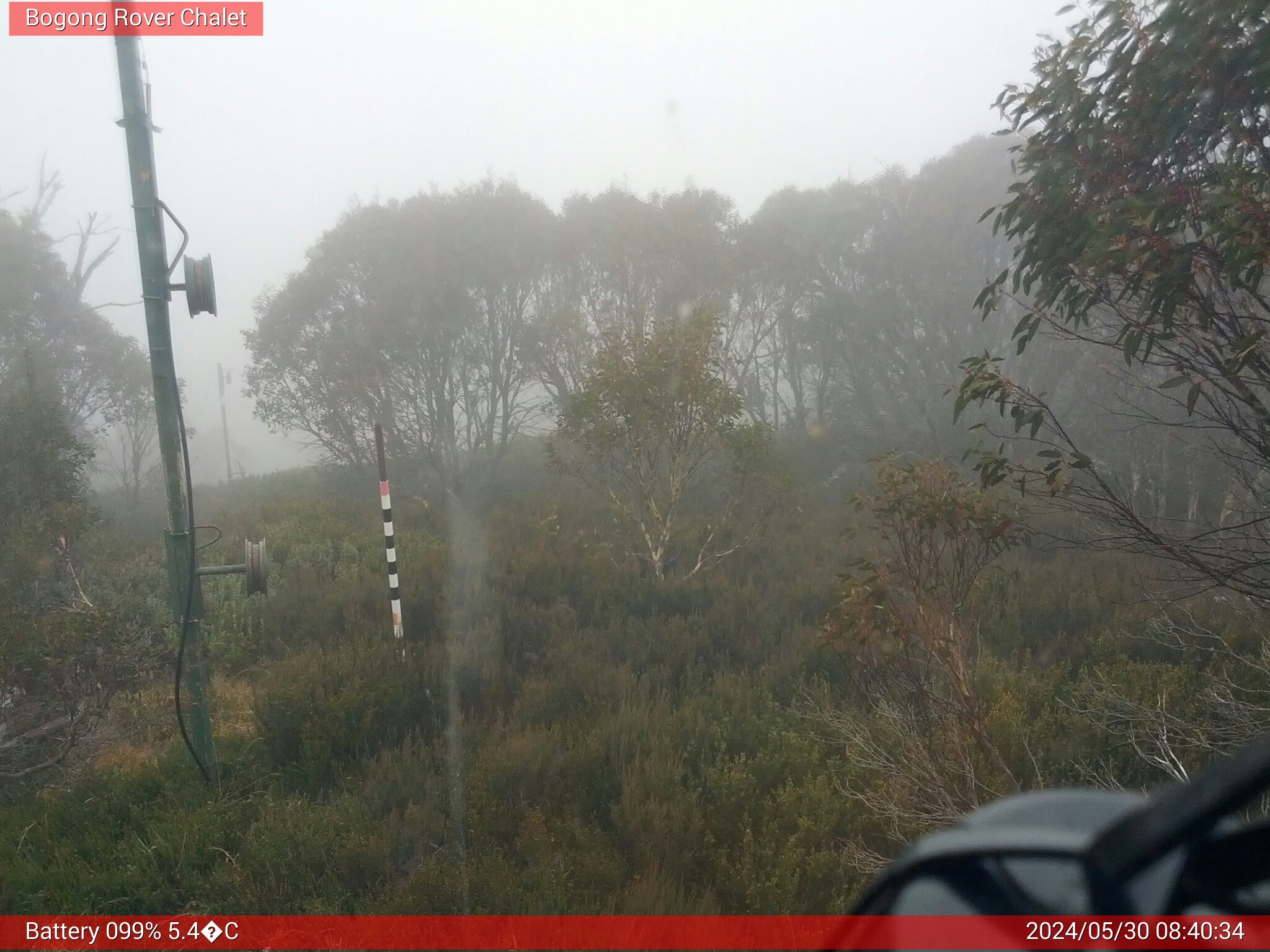 Bogong Web Cam 8:40am Thursday 30th of May 2024