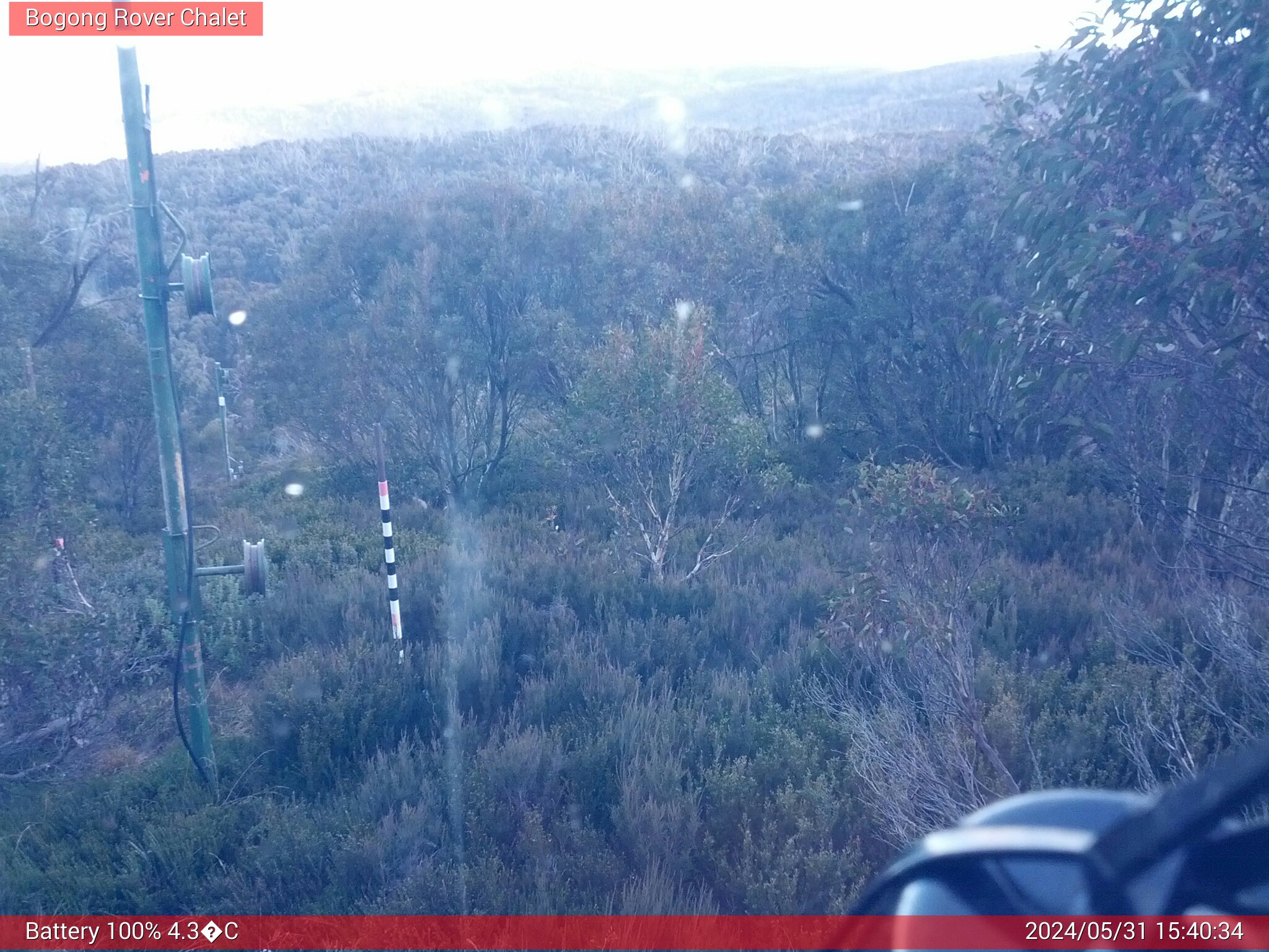 Bogong Web Cam 3:40pm Friday 31st of May 2024