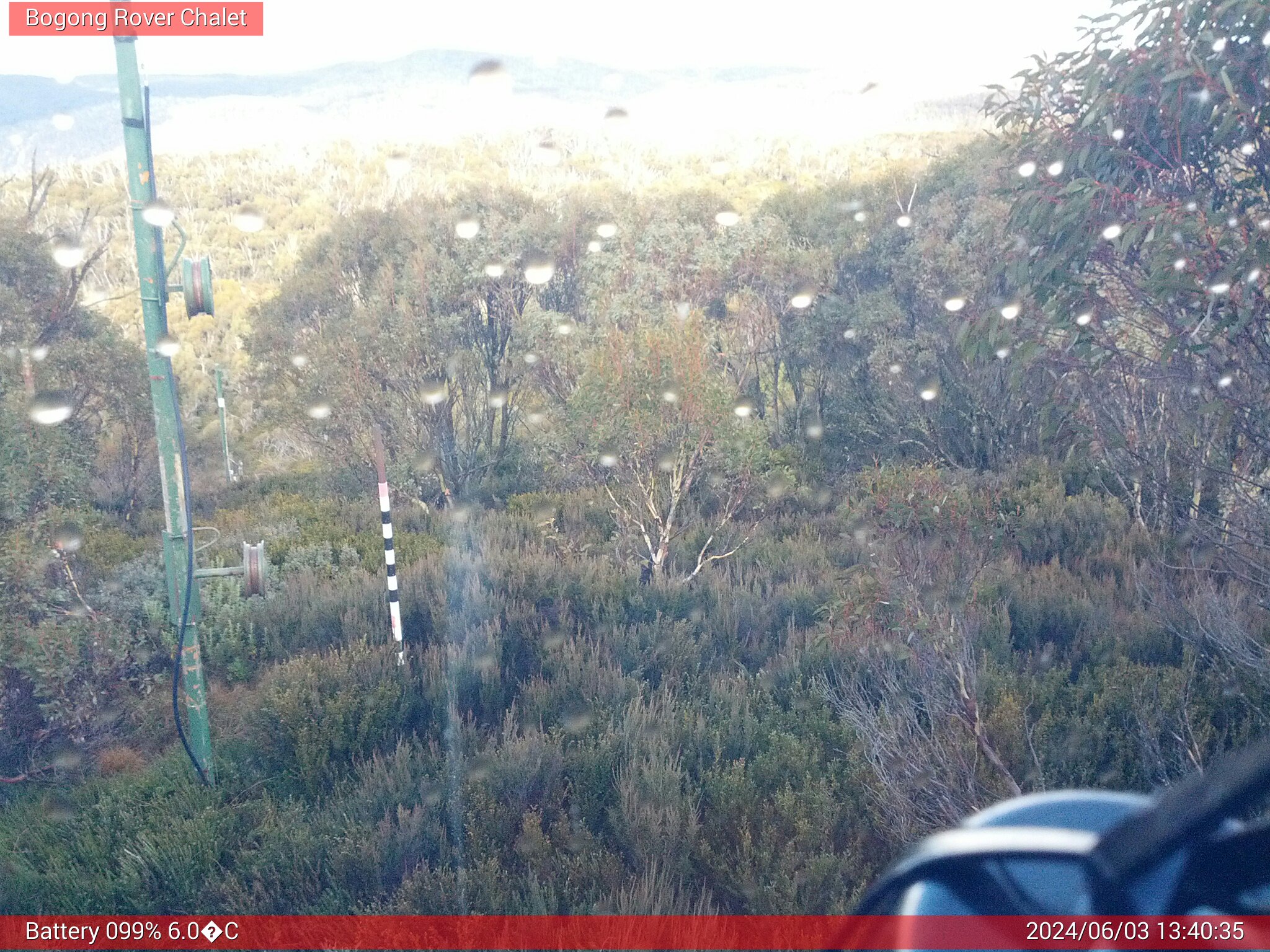 Bogong Web Cam 1:40pm Monday 3rd of June 2024