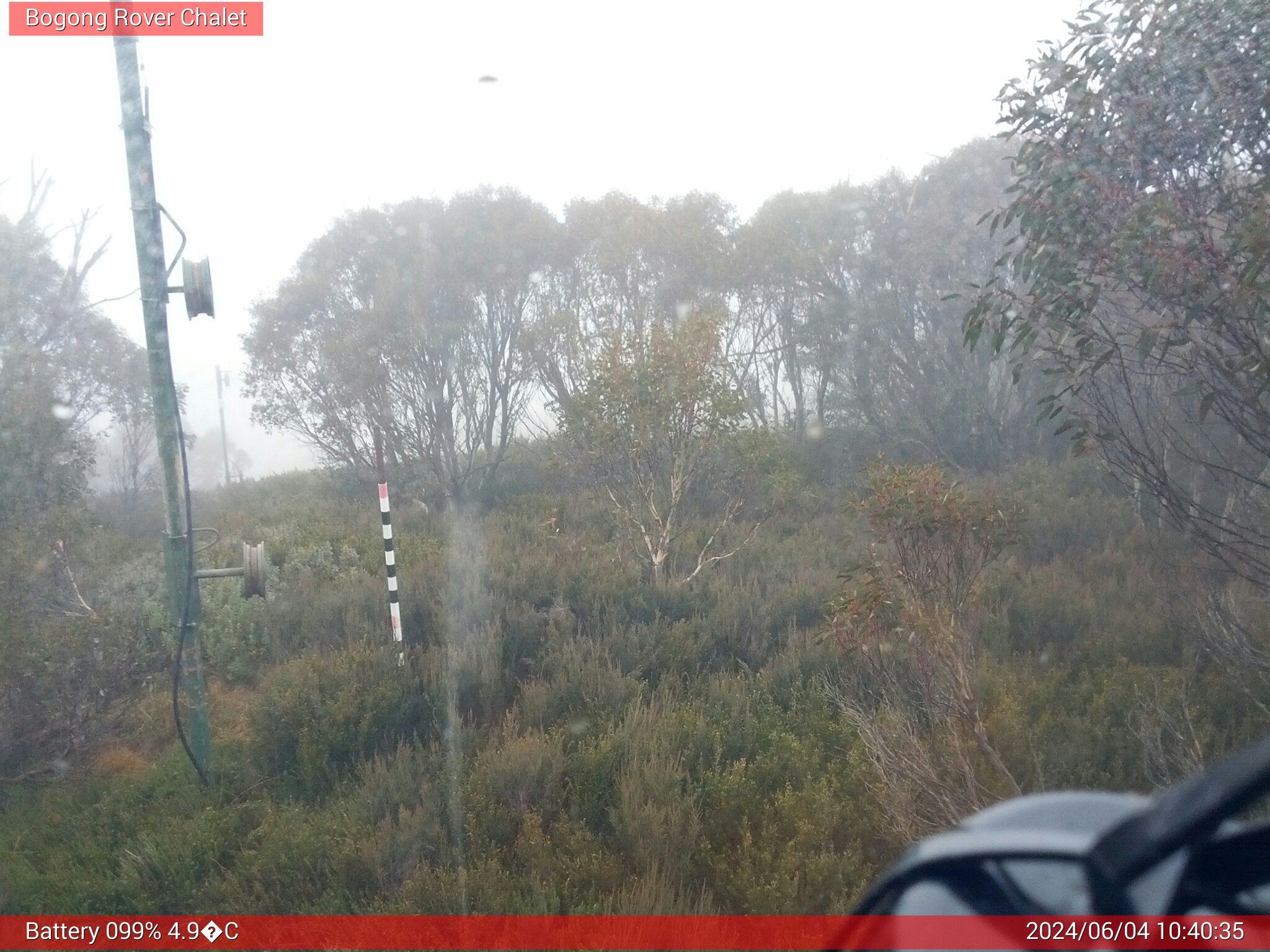 Bogong Web Cam 10:40am Tuesday 4th of June 2024