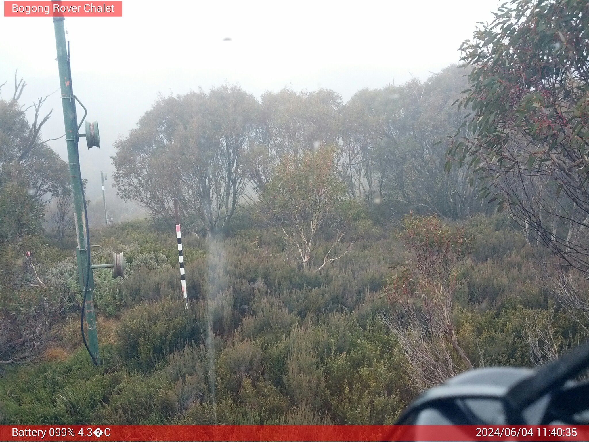 Bogong Web Cam 11:40am Tuesday 4th of June 2024