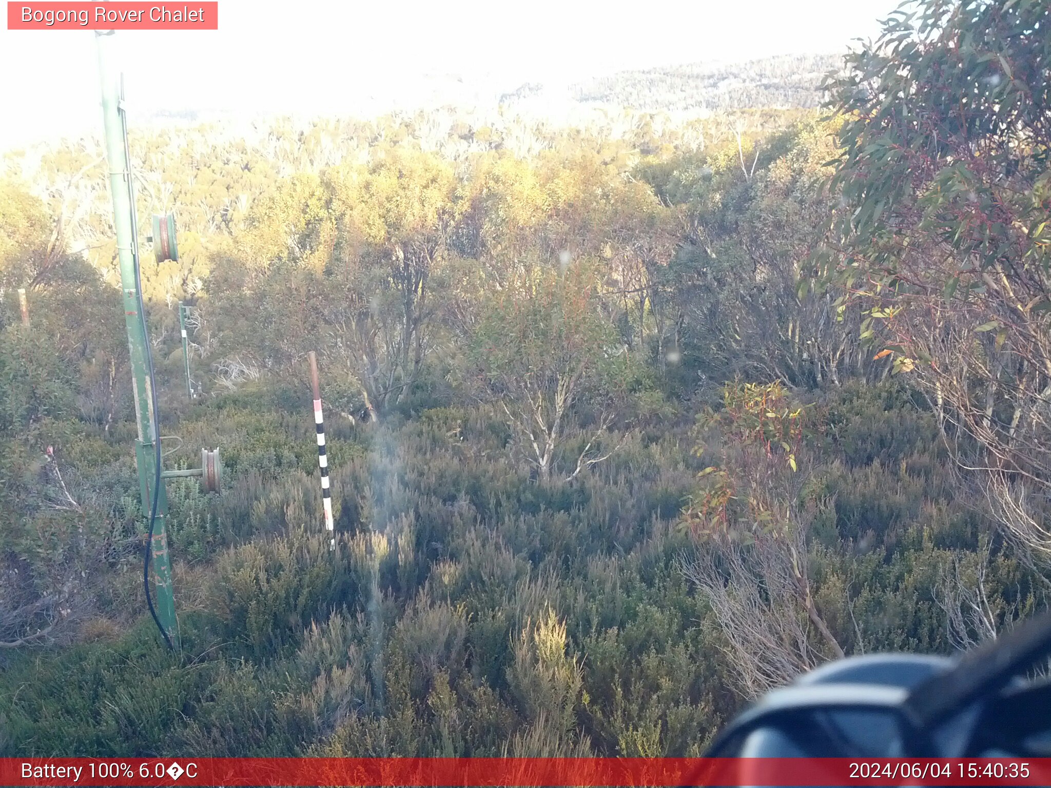 Bogong Web Cam 3:40pm Tuesday 4th of June 2024