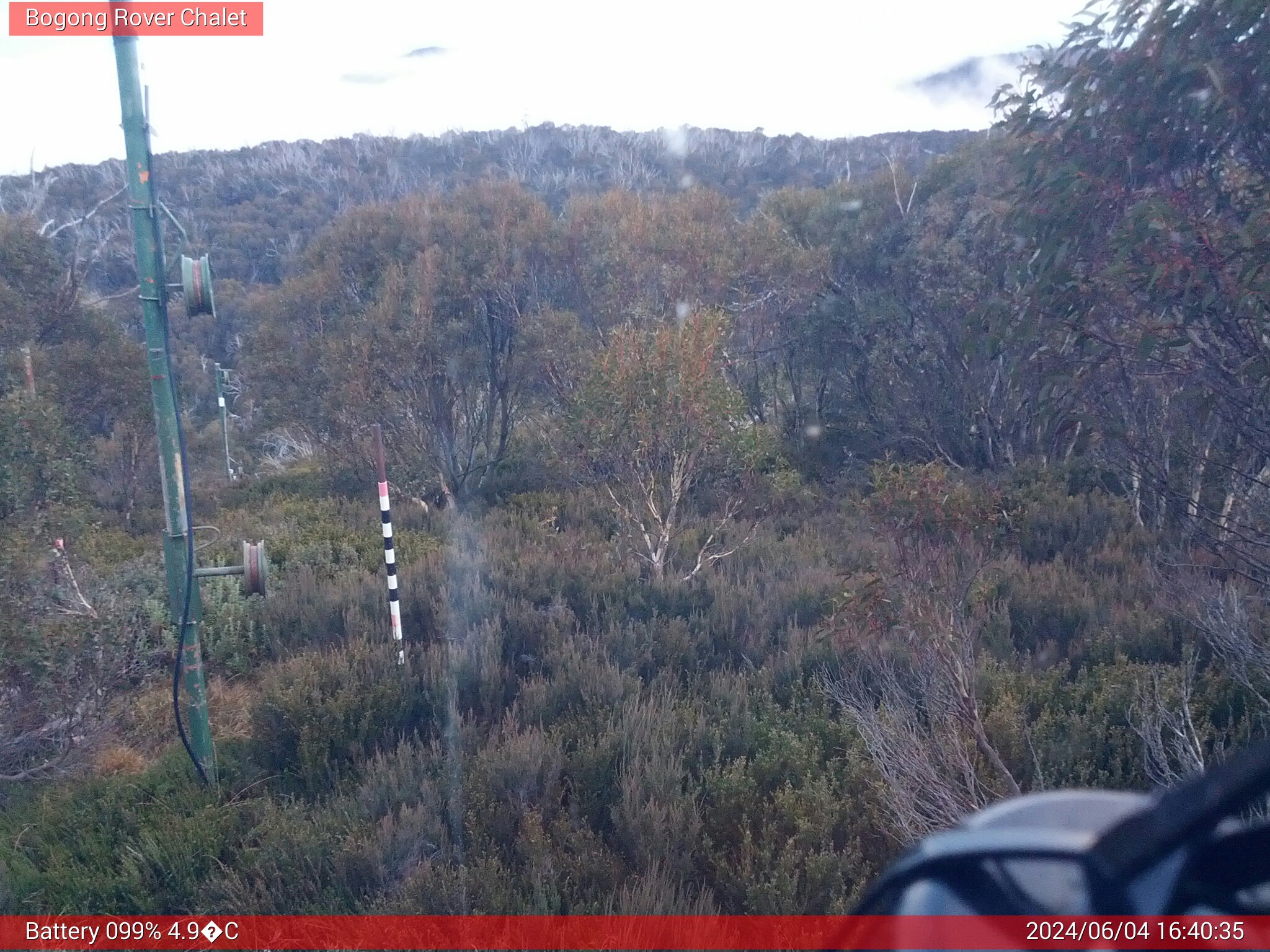 Bogong Web Cam 4:40pm Tuesday 4th of June 2024