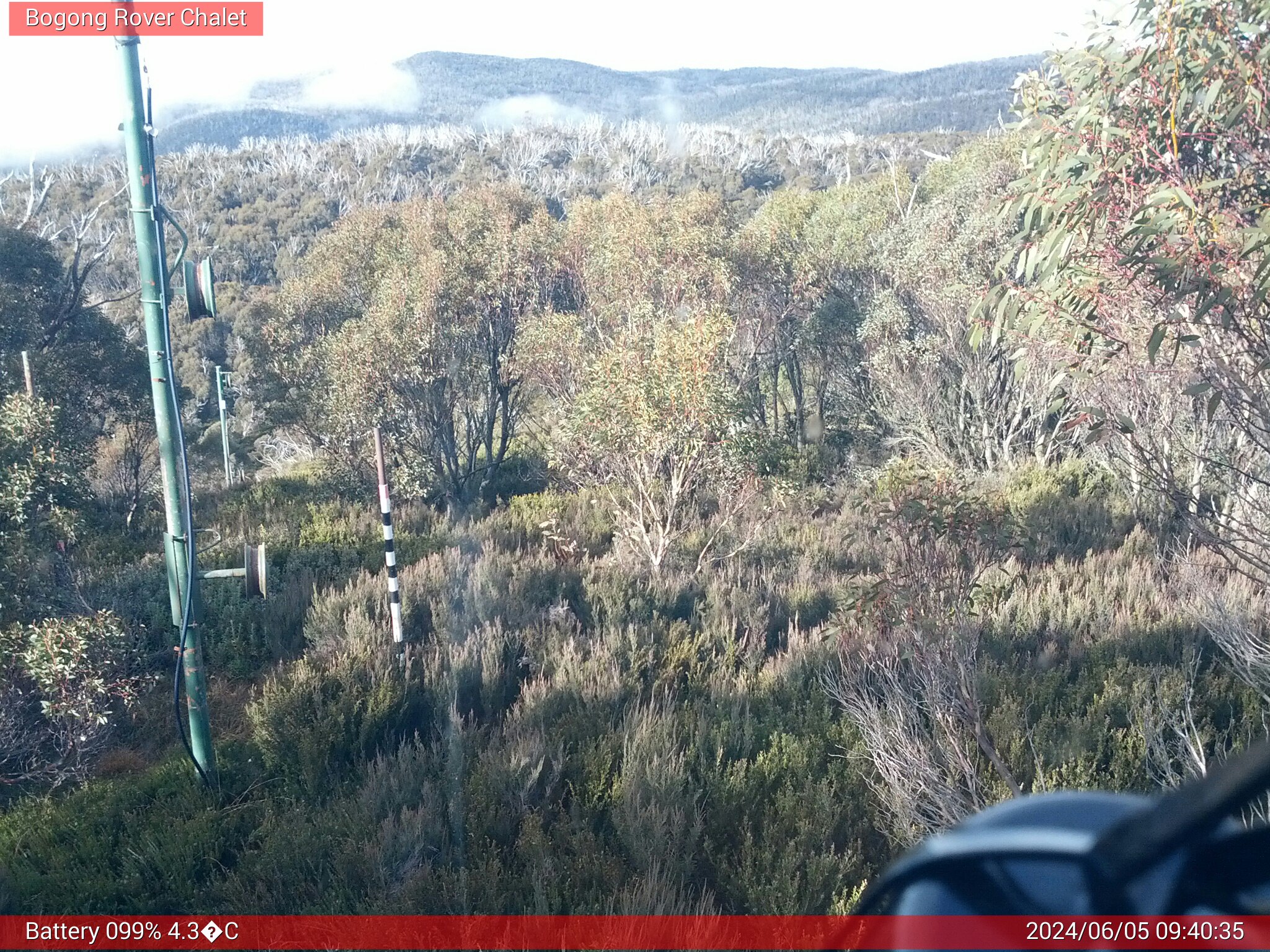 Bogong Web Cam 9:40am Wednesday 5th of June 2024