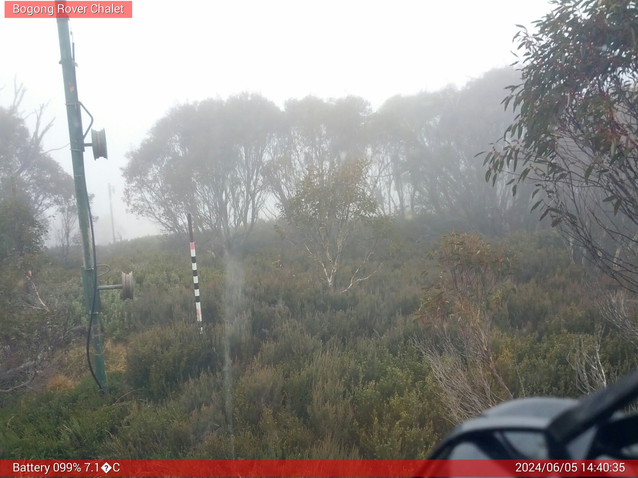 Bogong Web Cam 2:40pm Wednesday 5th of June 2024