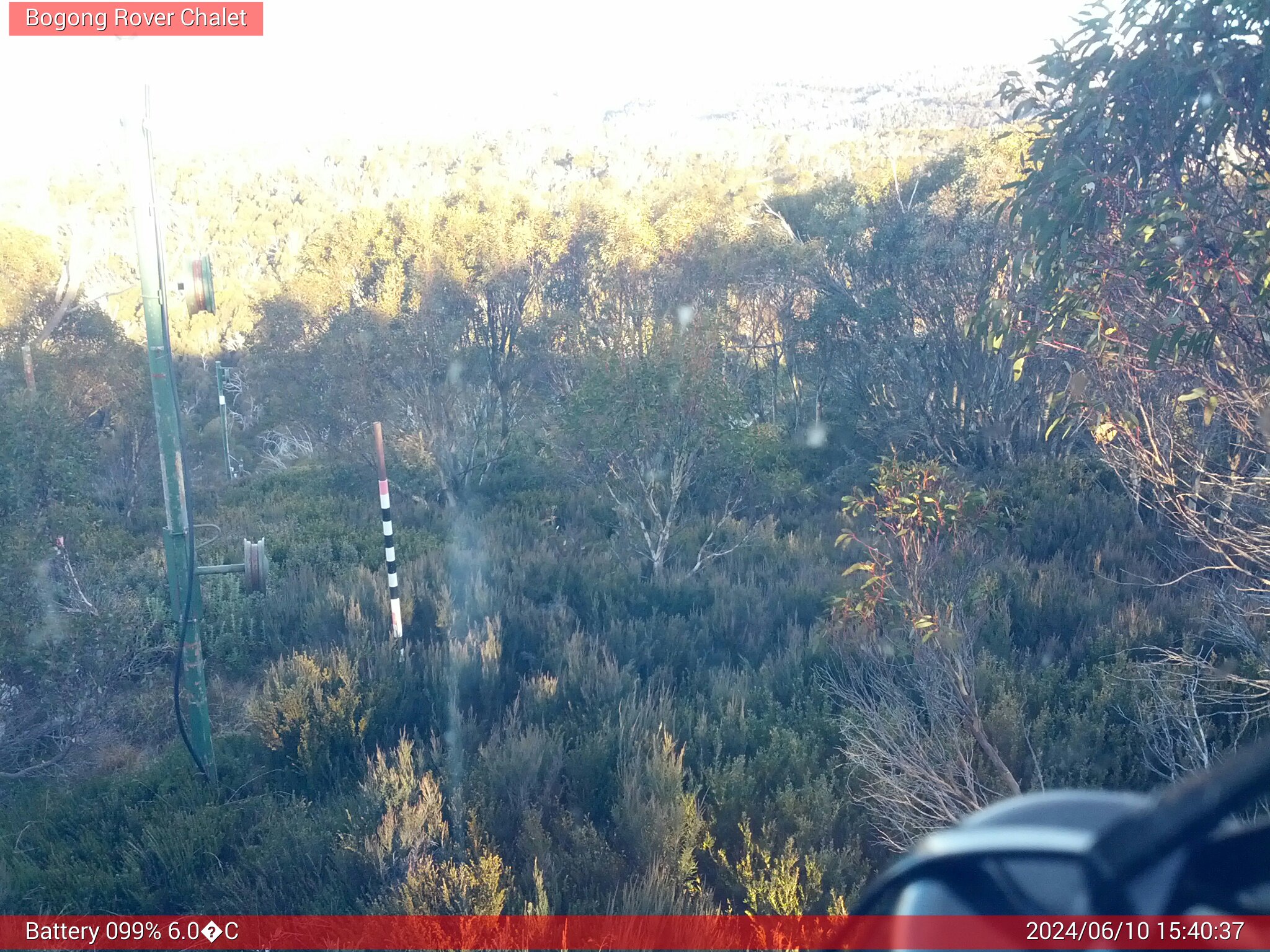 Bogong Web Cam 3:40pm Monday 10th of June 2024