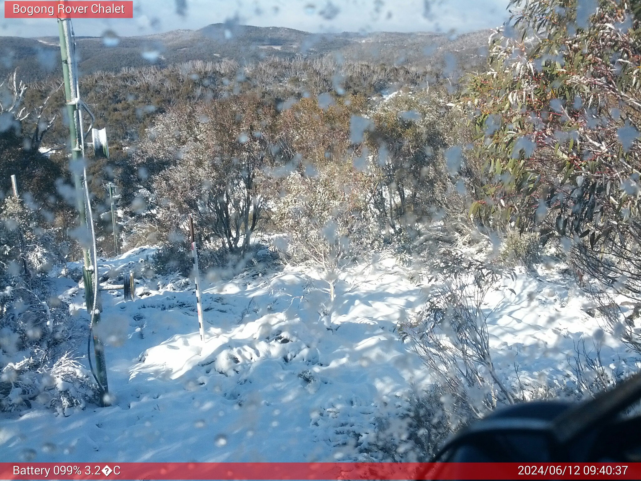 Bogong Web Cam 9:40am Wednesday 12th of June 2024