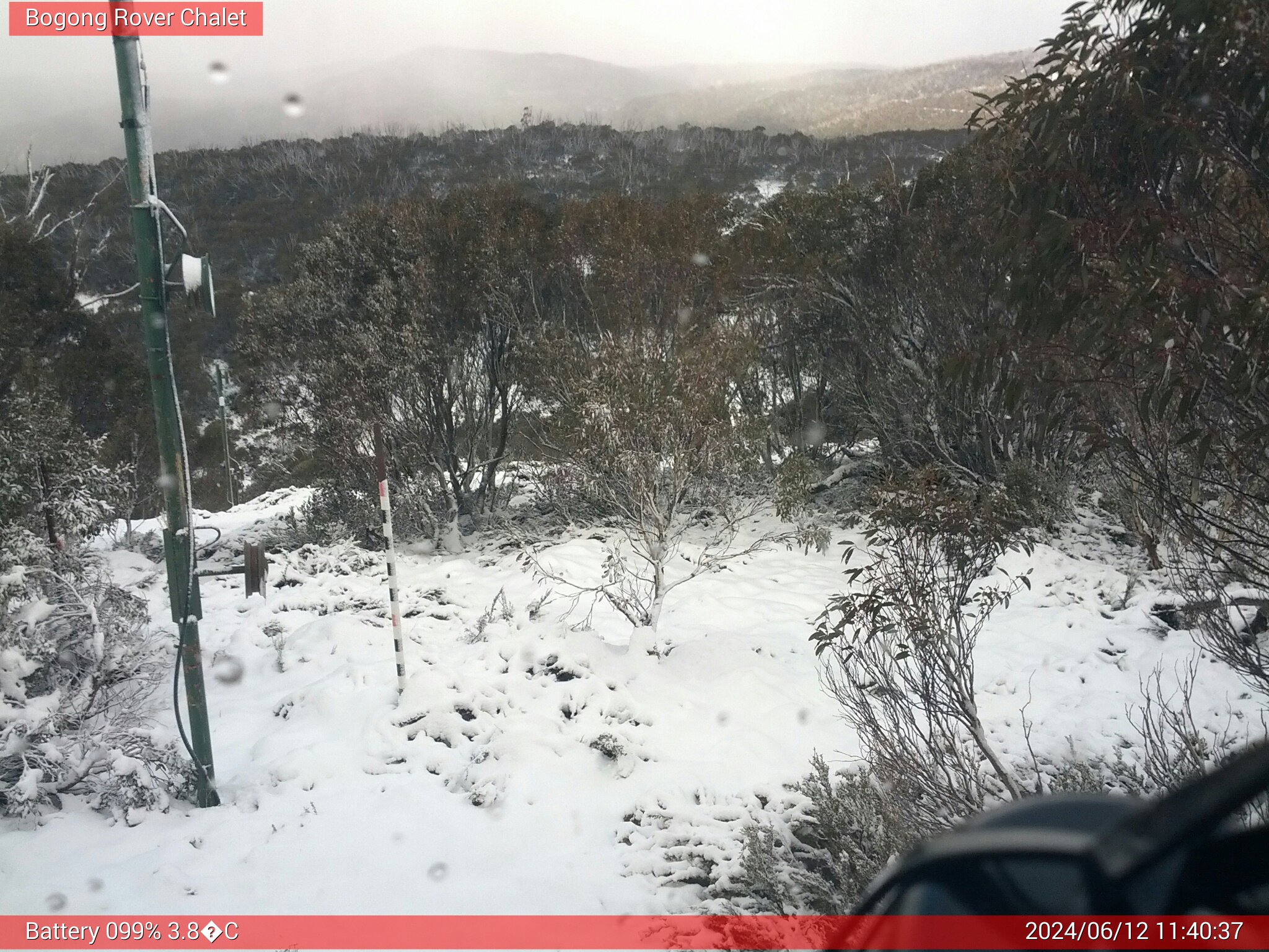 Bogong Web Cam 11:40am Wednesday 12th of June 2024