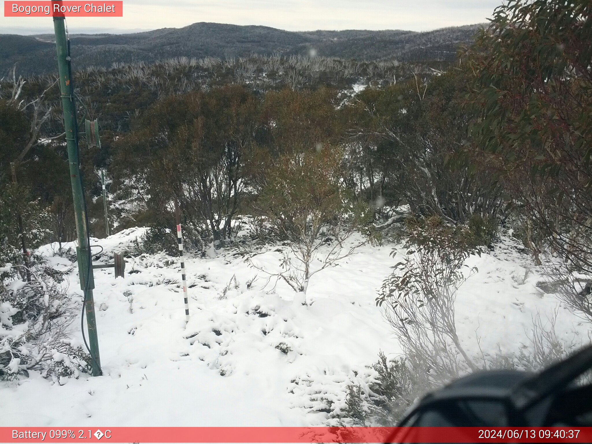 Bogong Web Cam 9:40am Thursday 13th of June 2024