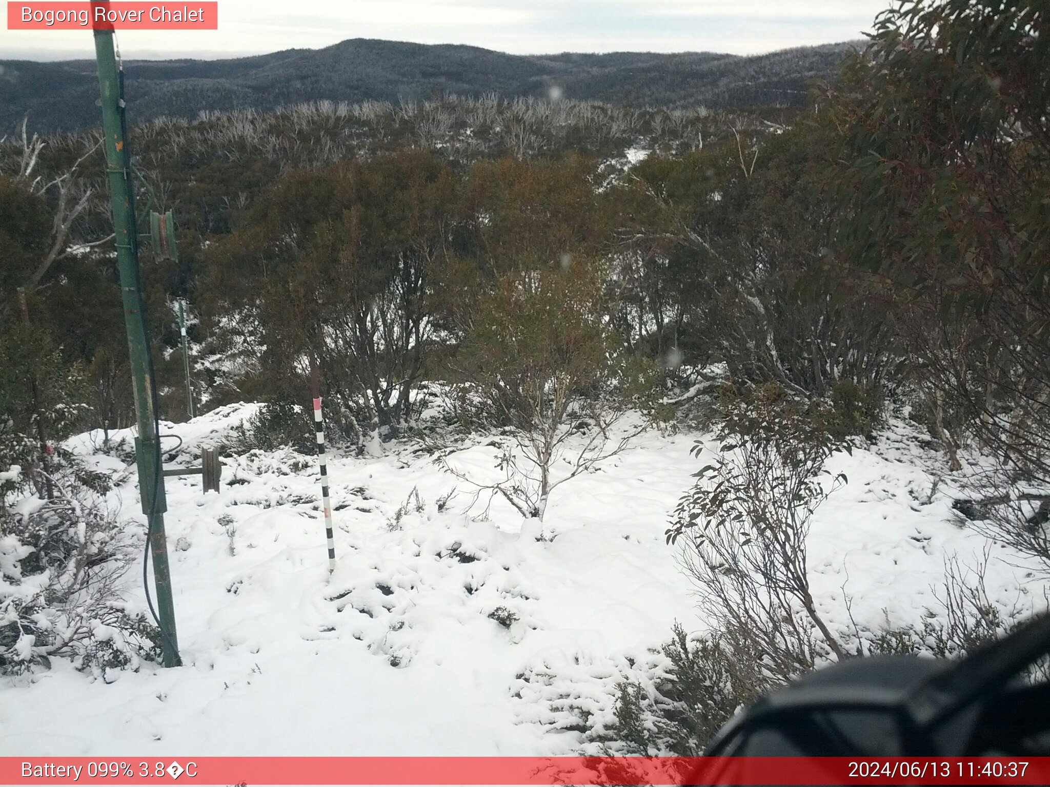 Bogong Web Cam 11:40am Thursday 13th of June 2024