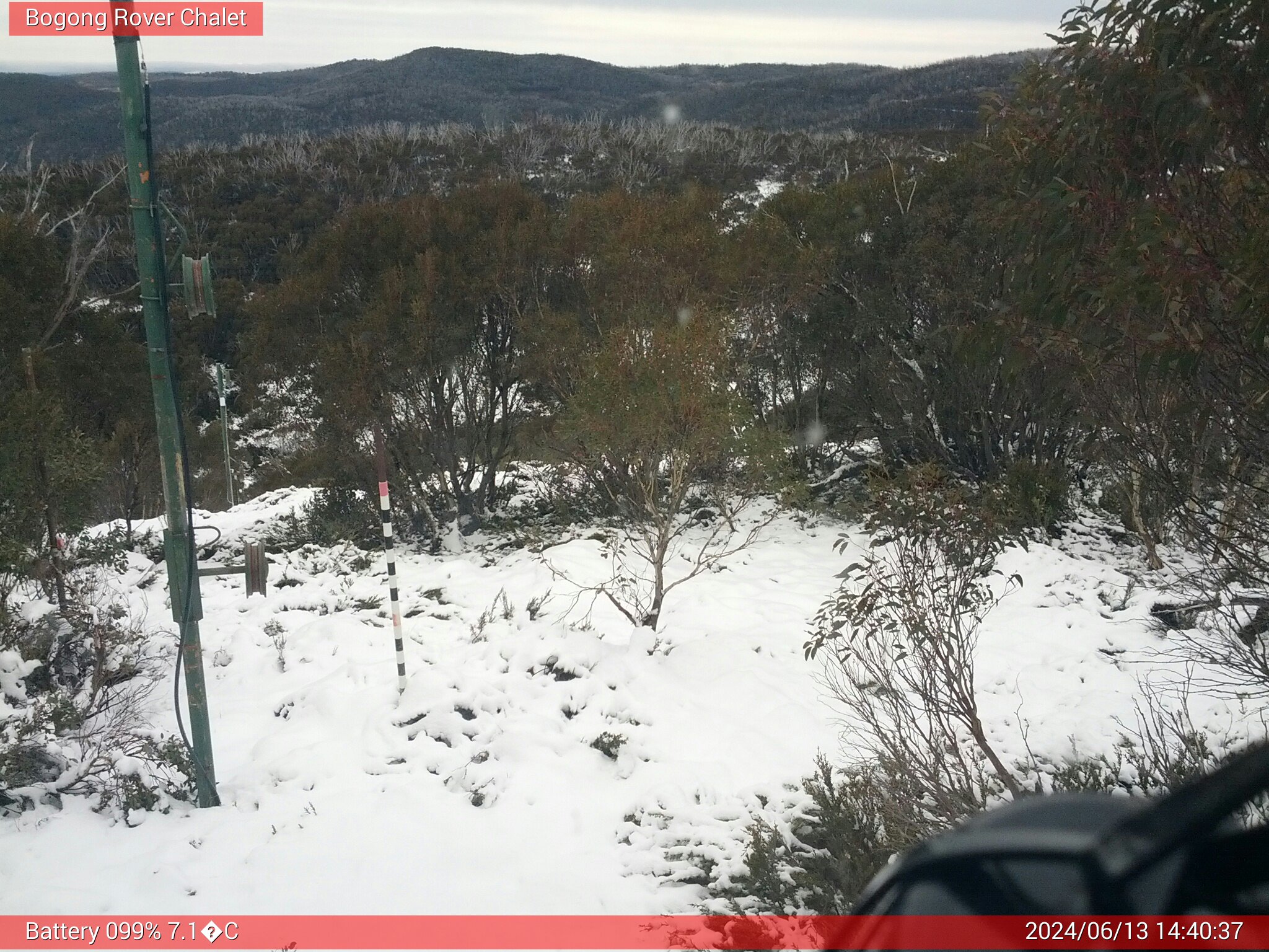 Bogong Web Cam 2:40pm Thursday 13th of June 2024