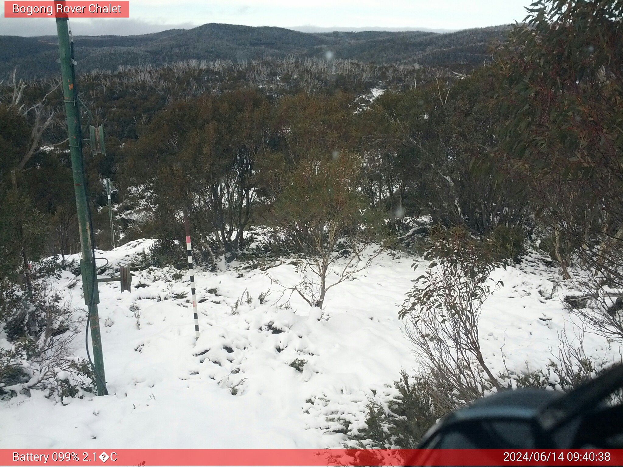 Bogong Web Cam 9:40am Friday 14th of June 2024