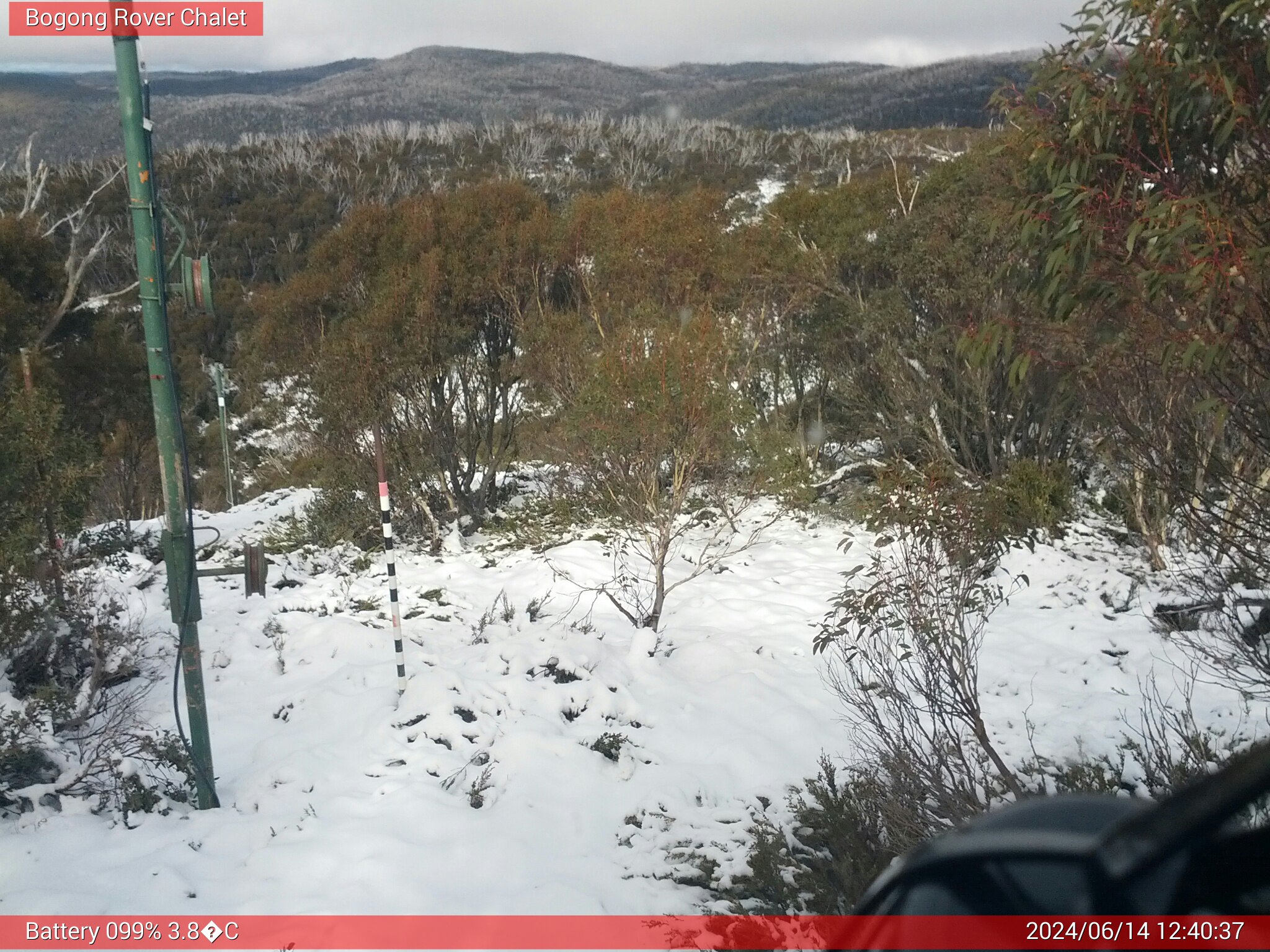 Bogong Web Cam 12:40pm Friday 14th of June 2024