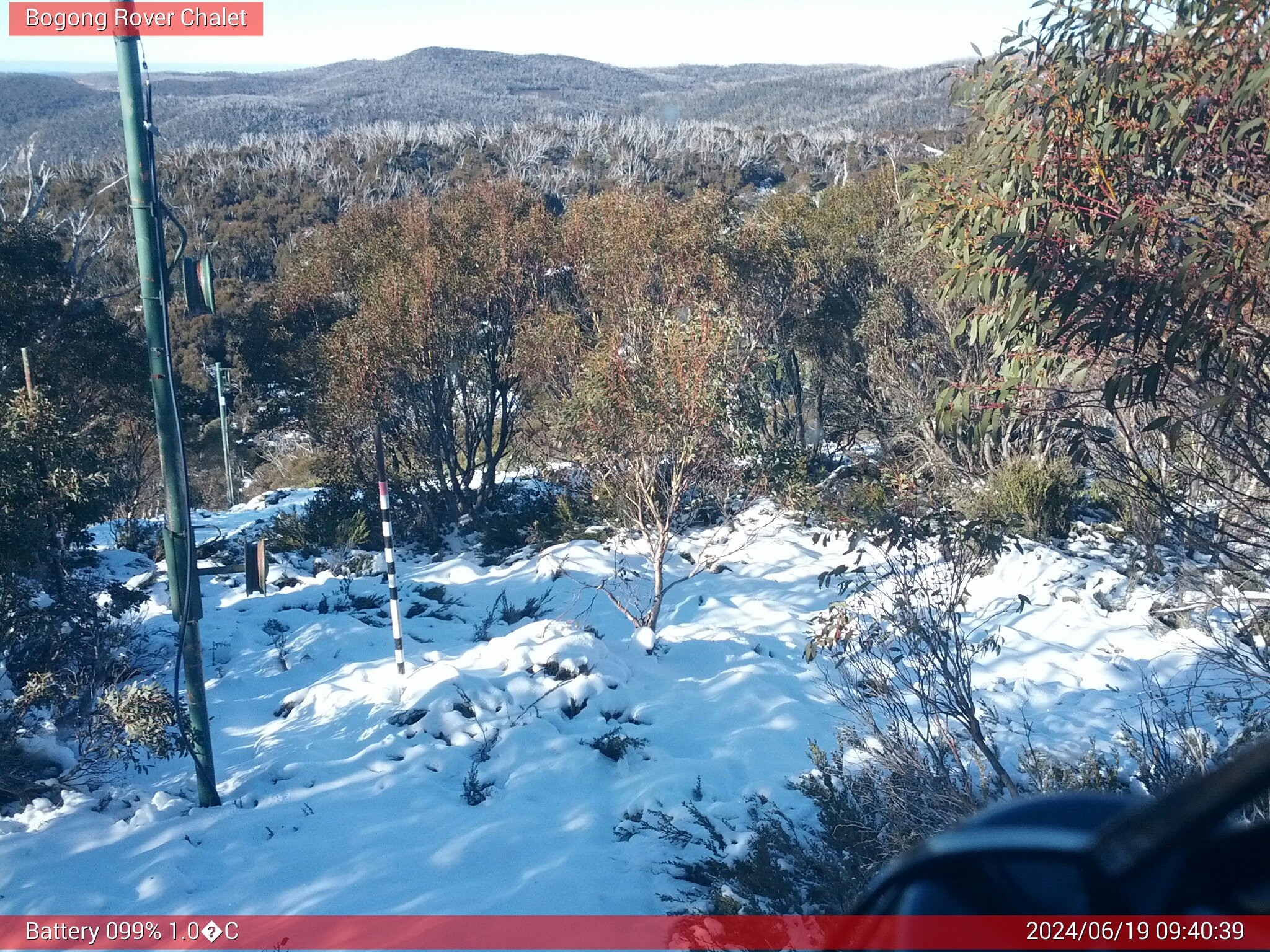 Bogong Web Cam 9:40am Wednesday 19th of June 2024