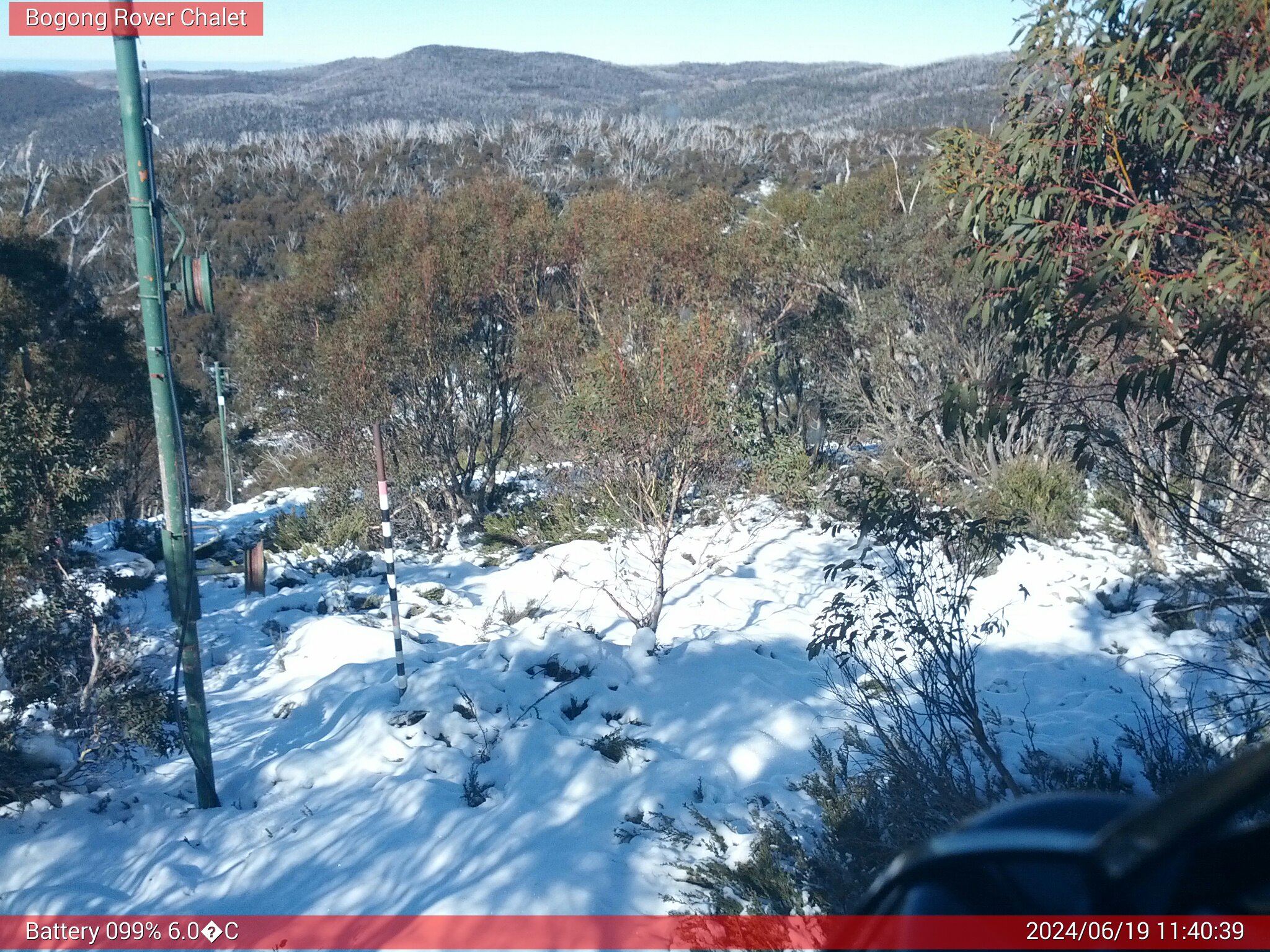 Bogong Web Cam 11:40am Wednesday 19th of June 2024