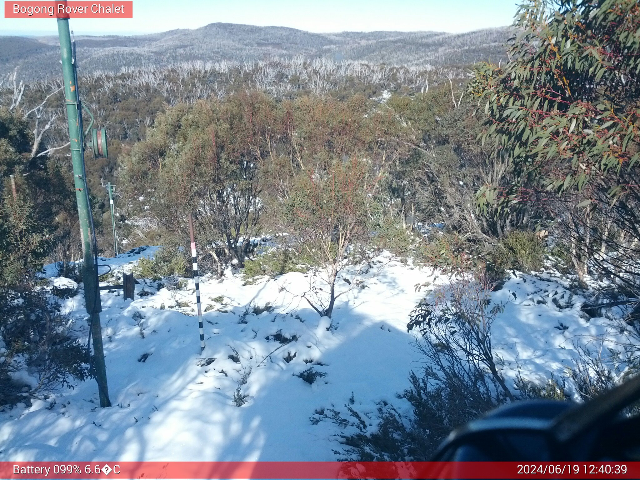 Bogong Web Cam 12:40pm Wednesday 19th of June 2024